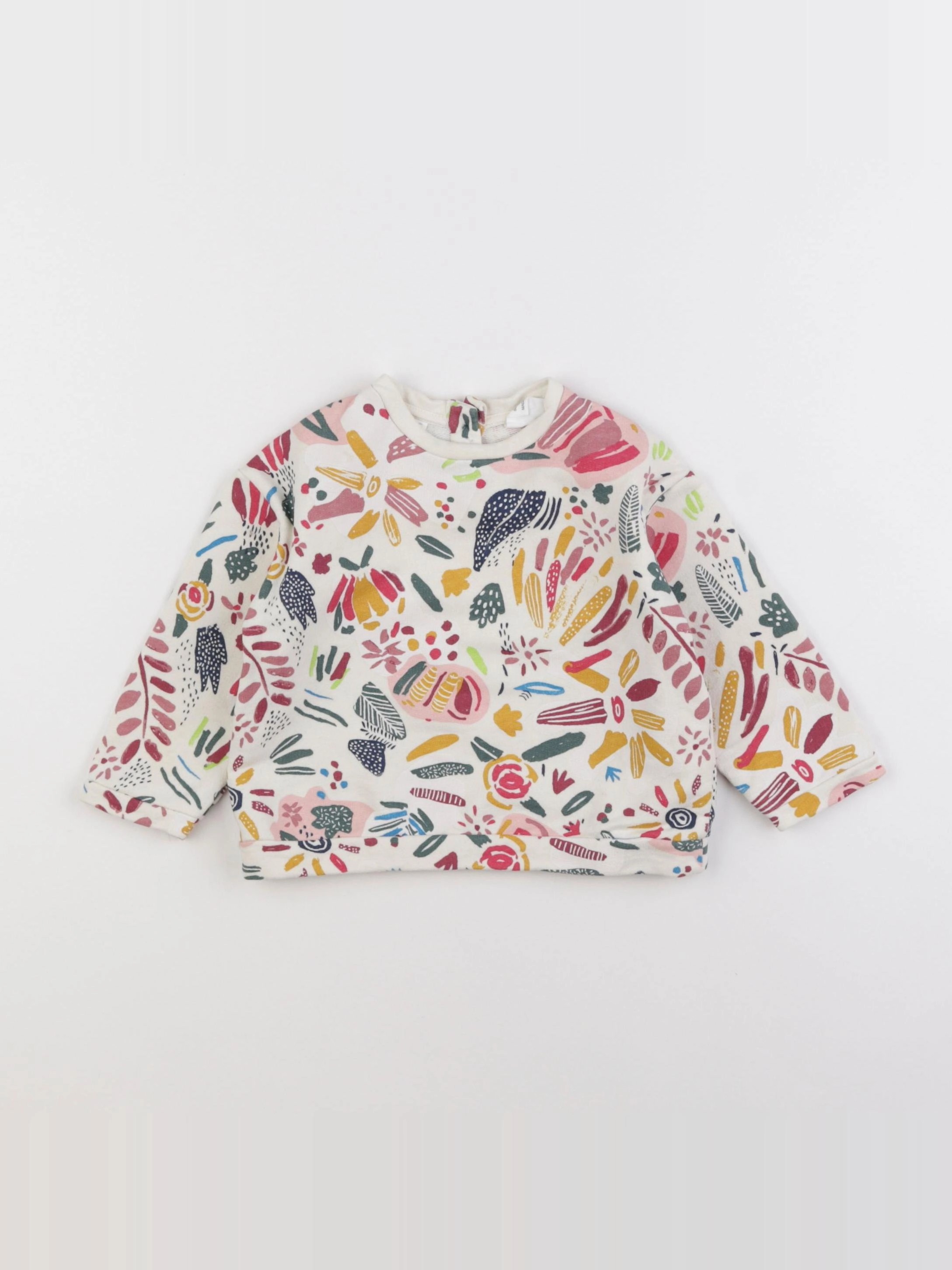 Zara - sweat multicolore - 3/6 mois