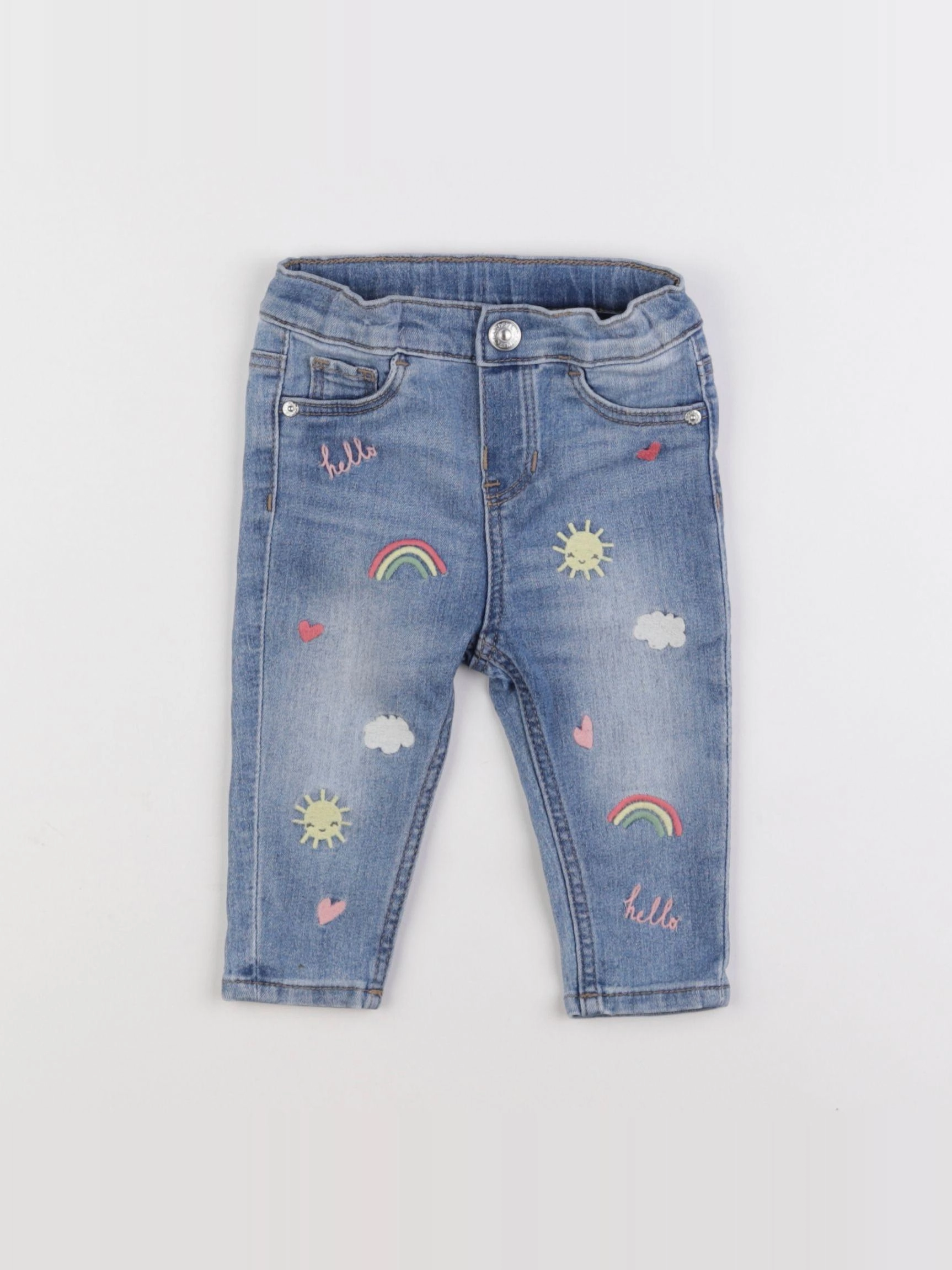 H&M - jean bleu - 6 mois