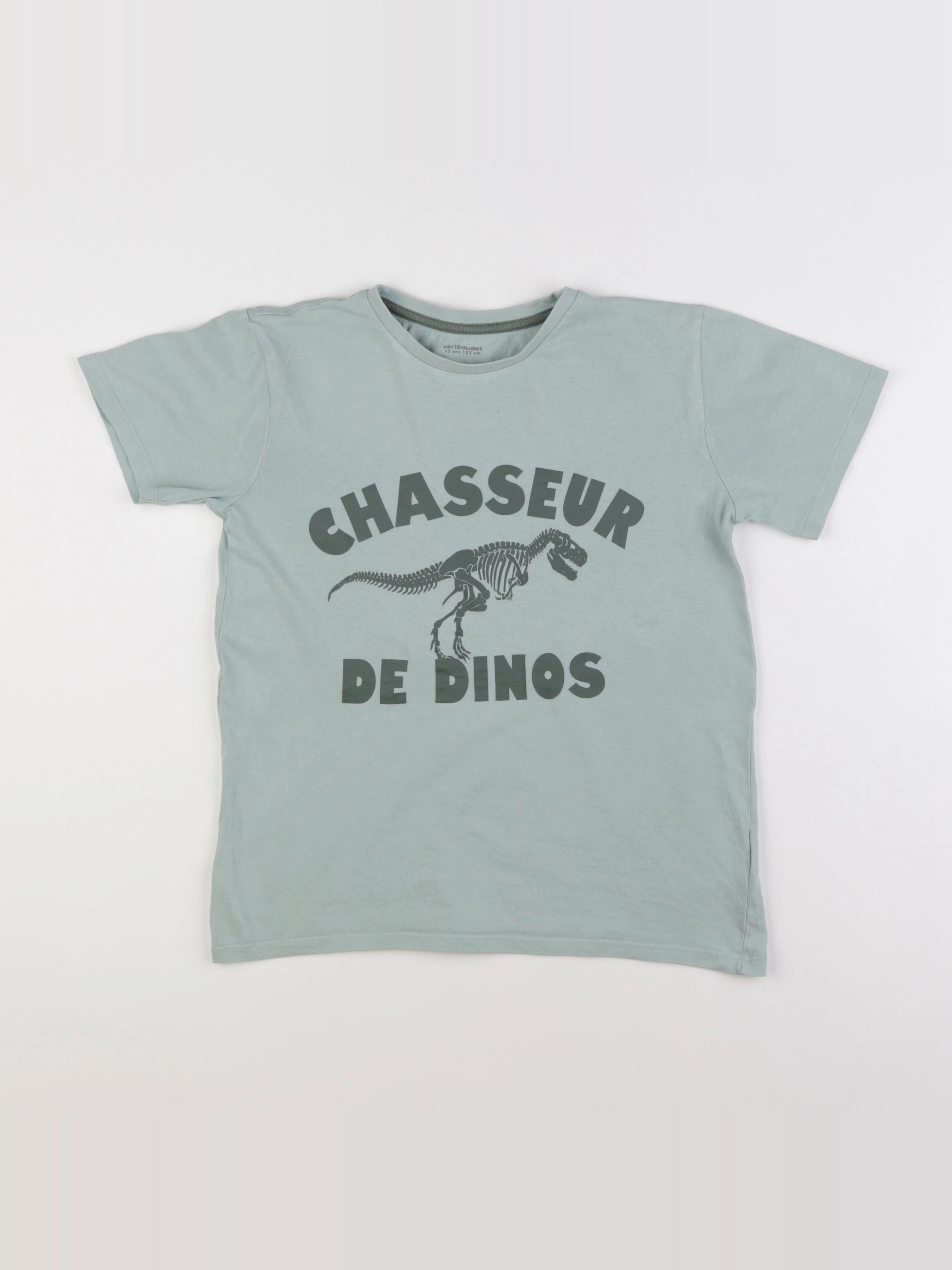 Vertbaudet - tee-shirt bleu - 12 ans