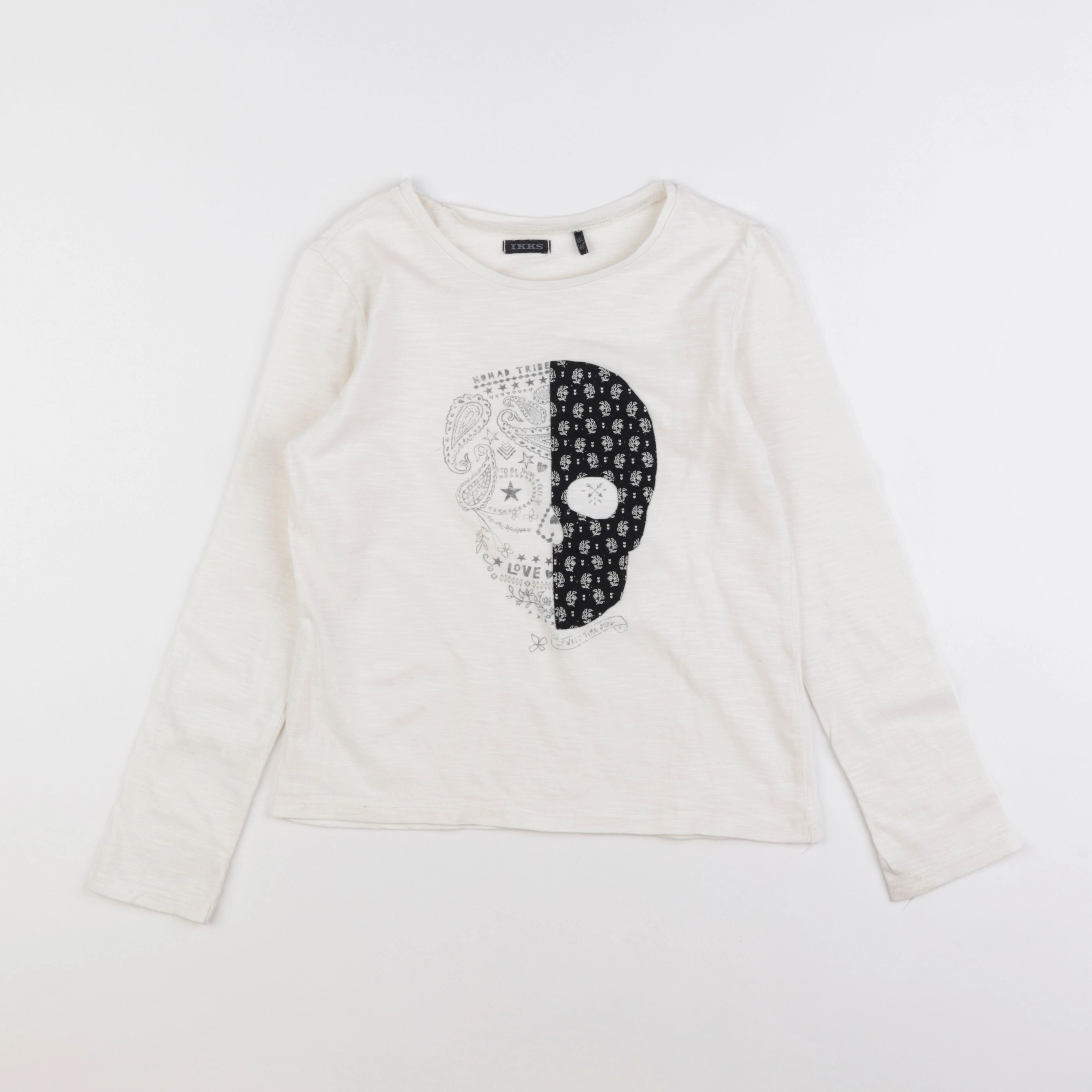 IKKS - tee-shirt blanc - 10 ans