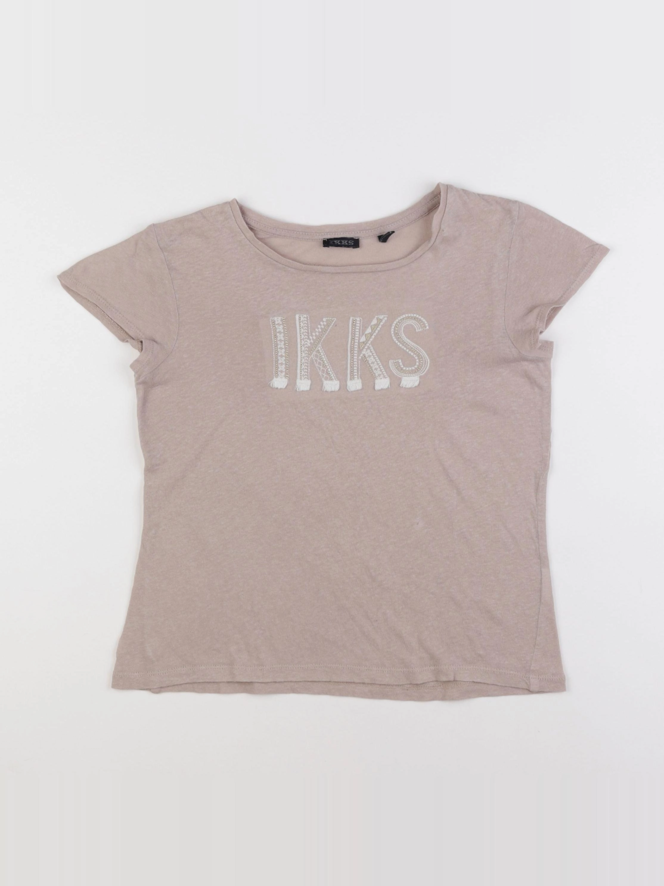 IKKS - tee-shirt beige - 8 ans