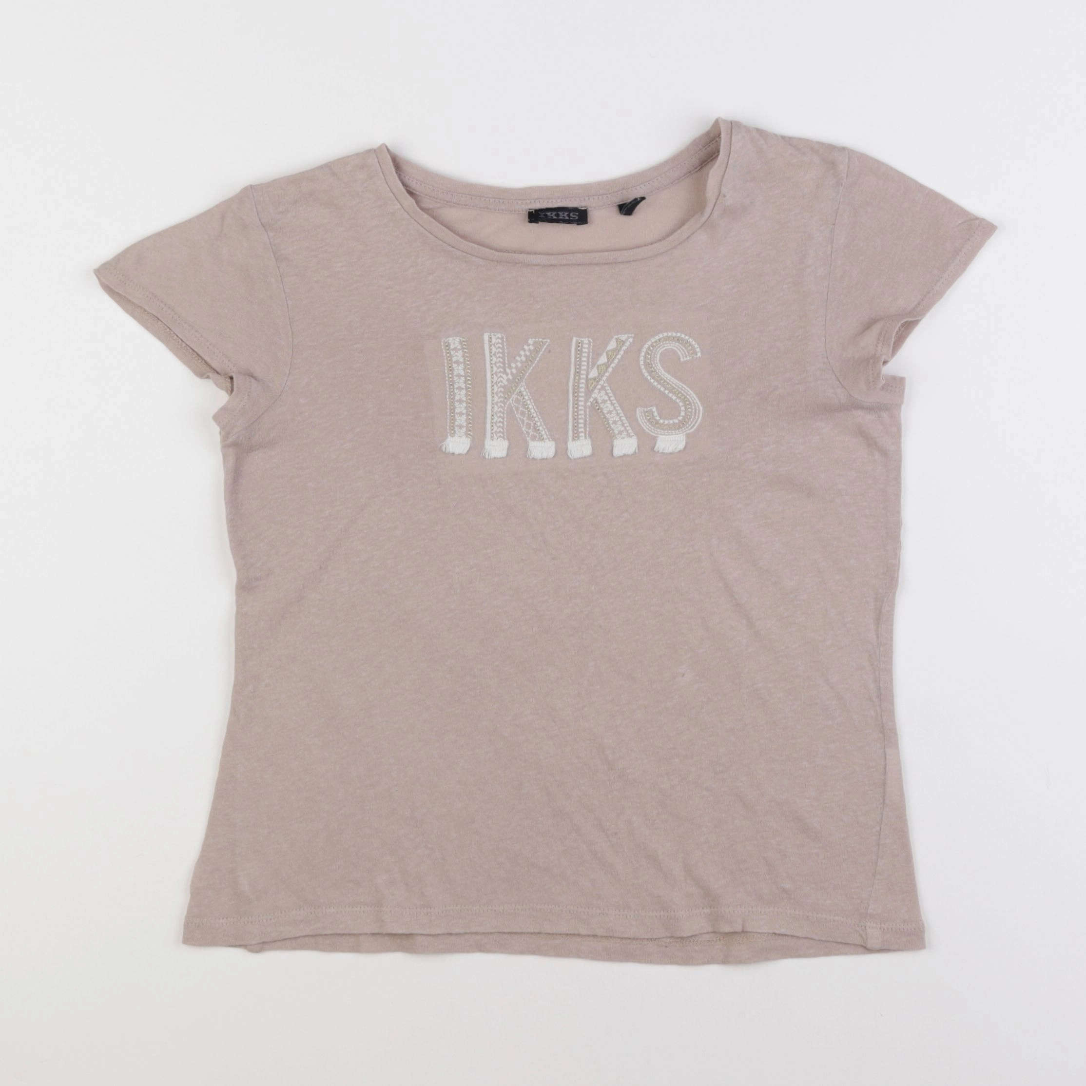 IKKS - tee-shirt beige - 8 ans
