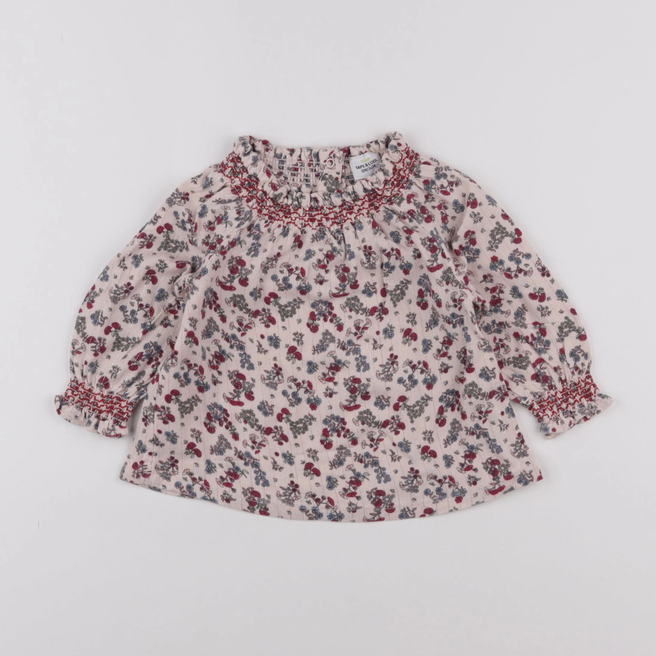 Tape à l'oeil - blouse blanc - 12 mois