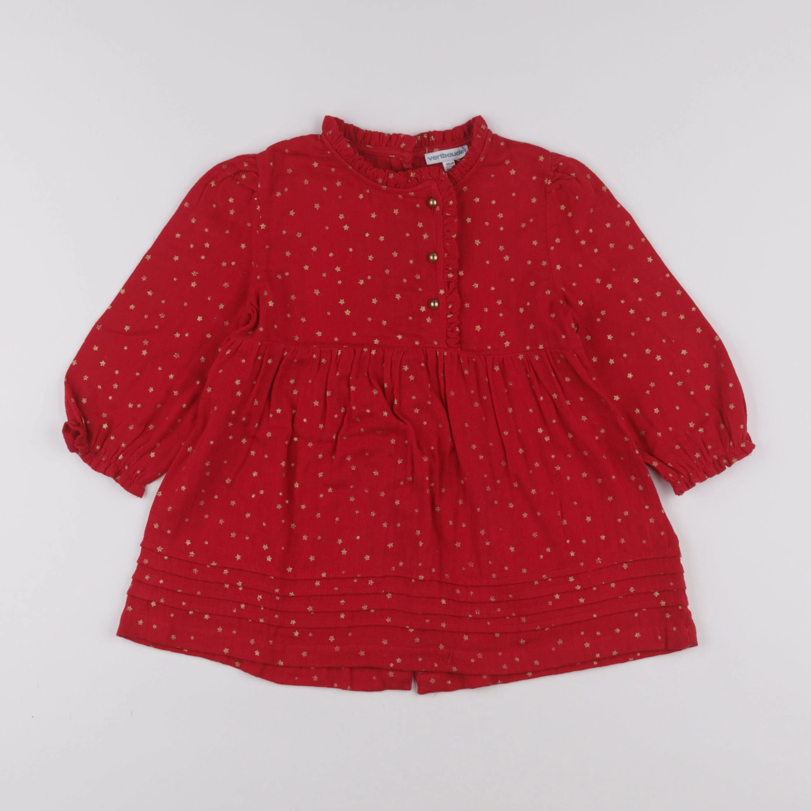 Vertbaudet - robe rouge - 2 ans