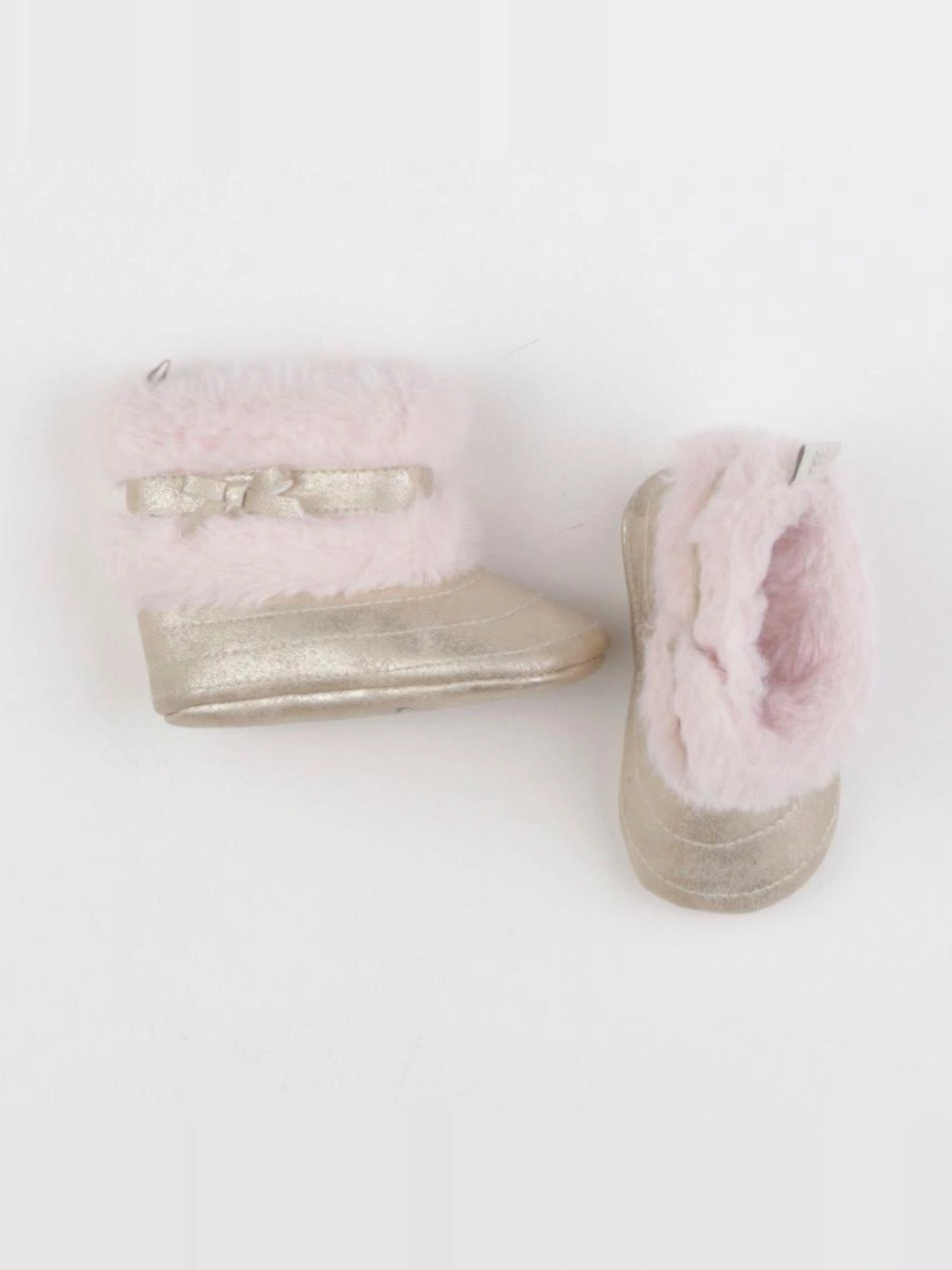IKKS - chaussons or, rose - pointure 19/20 