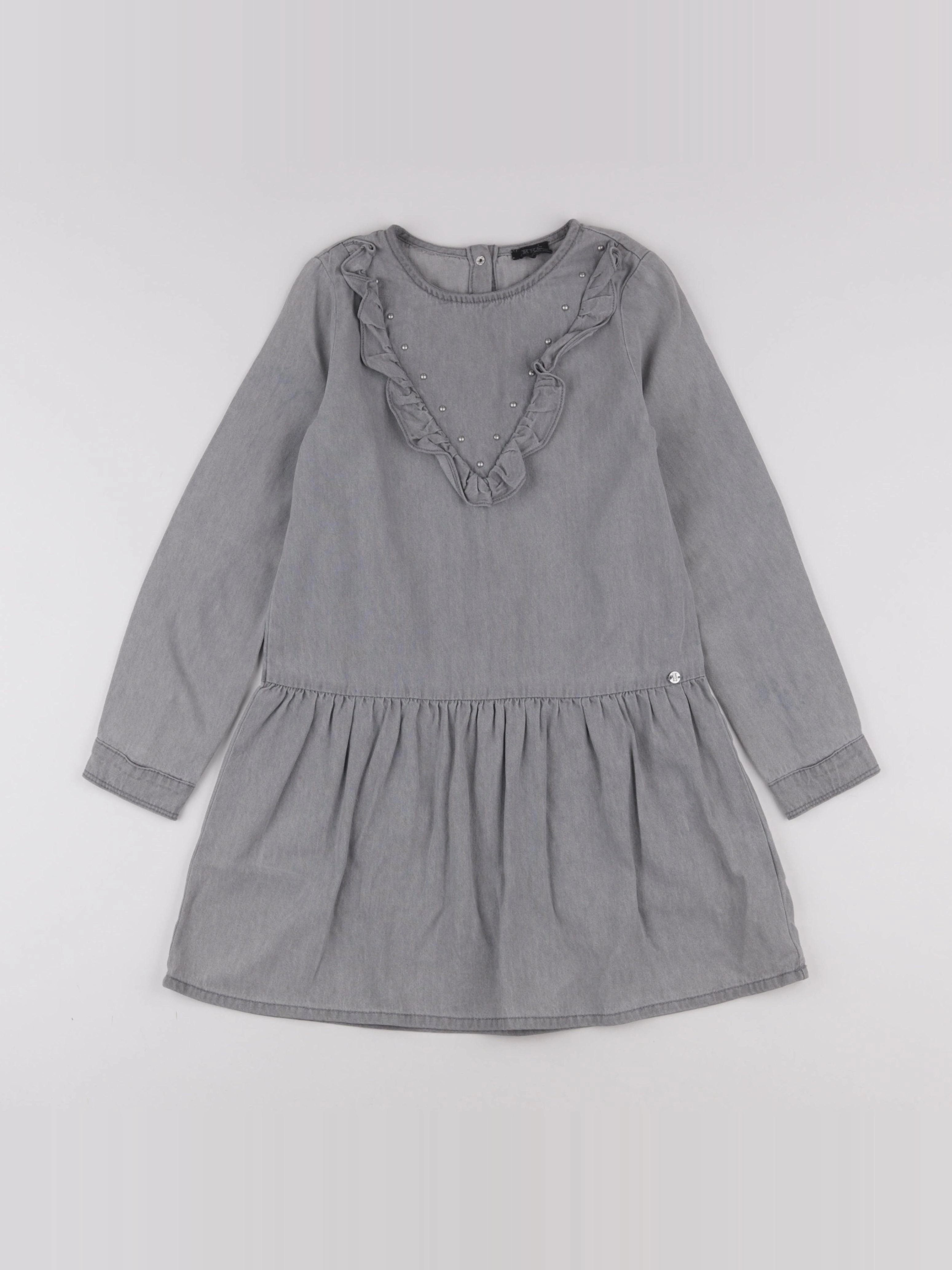 IKKS - robe gris - 8 ans