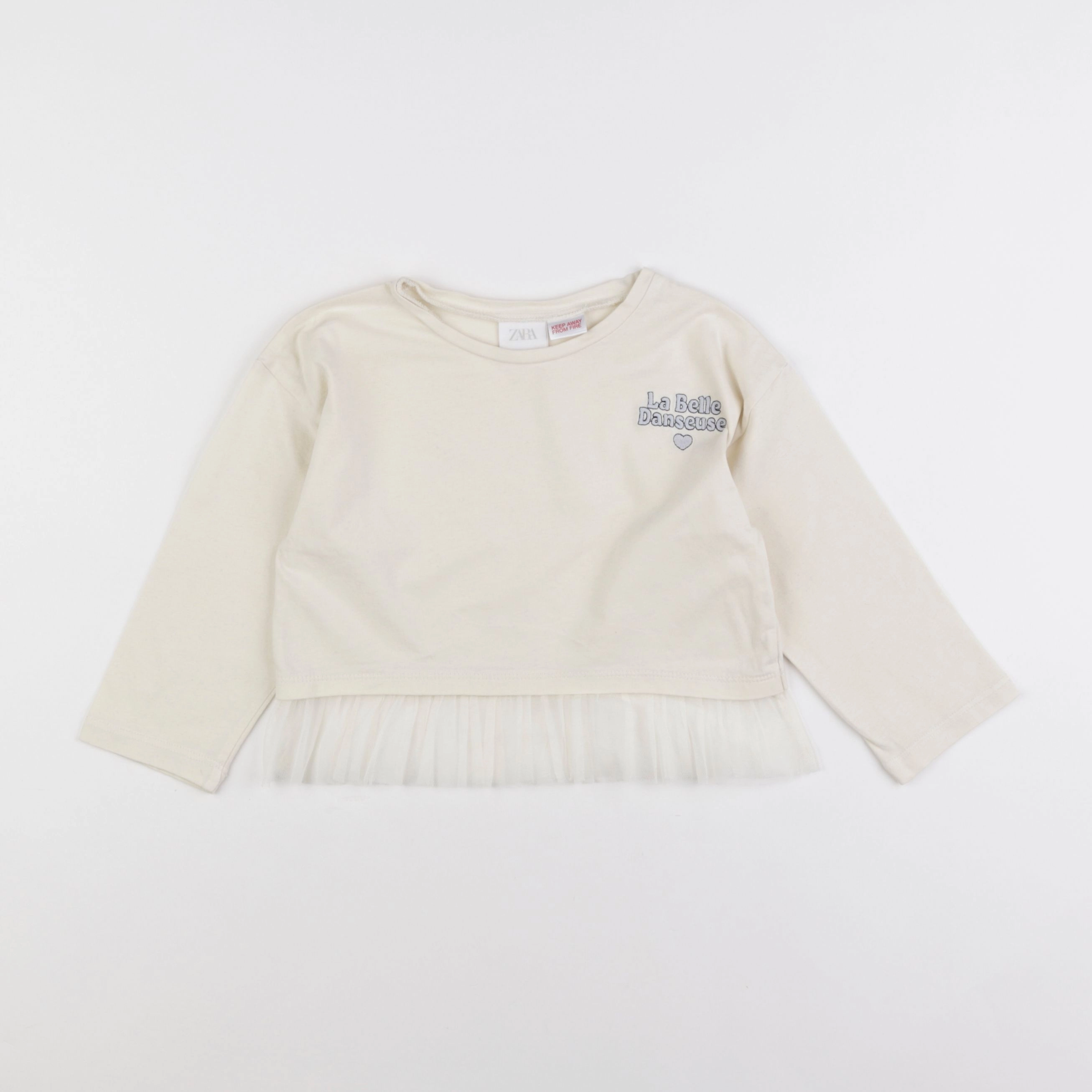Zara - tee-shirt beige - 18 mois à 2 ans
