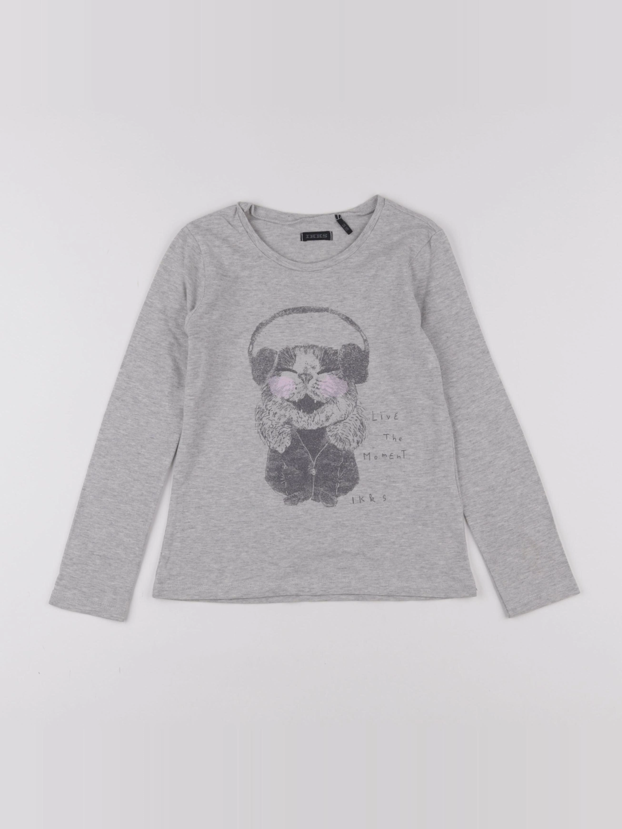 IKKS - tee-shirt gris - 6 ans