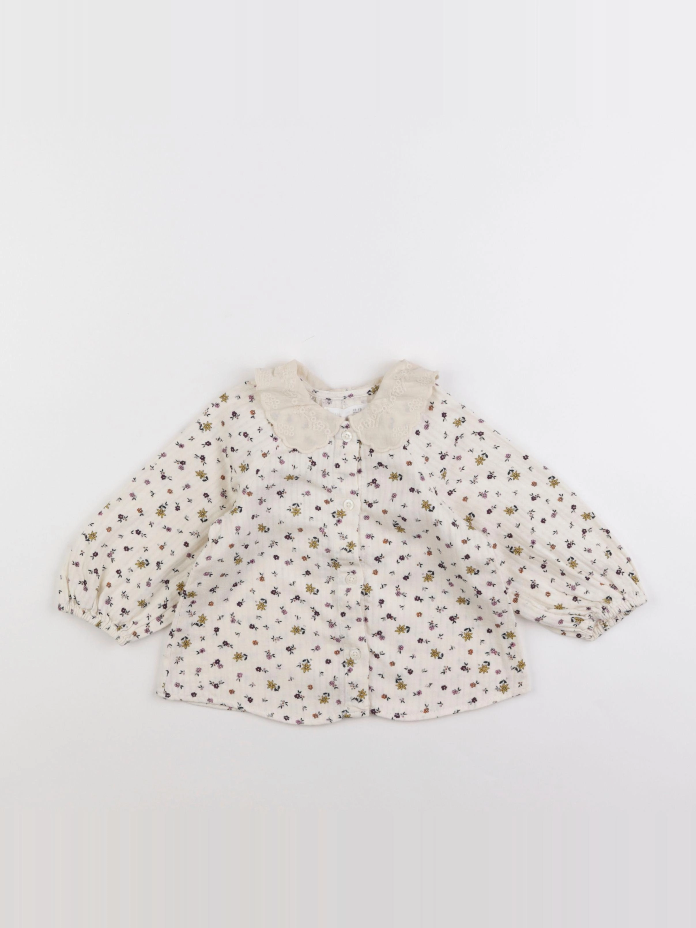 Zara - blouse beige - 12/18 mois