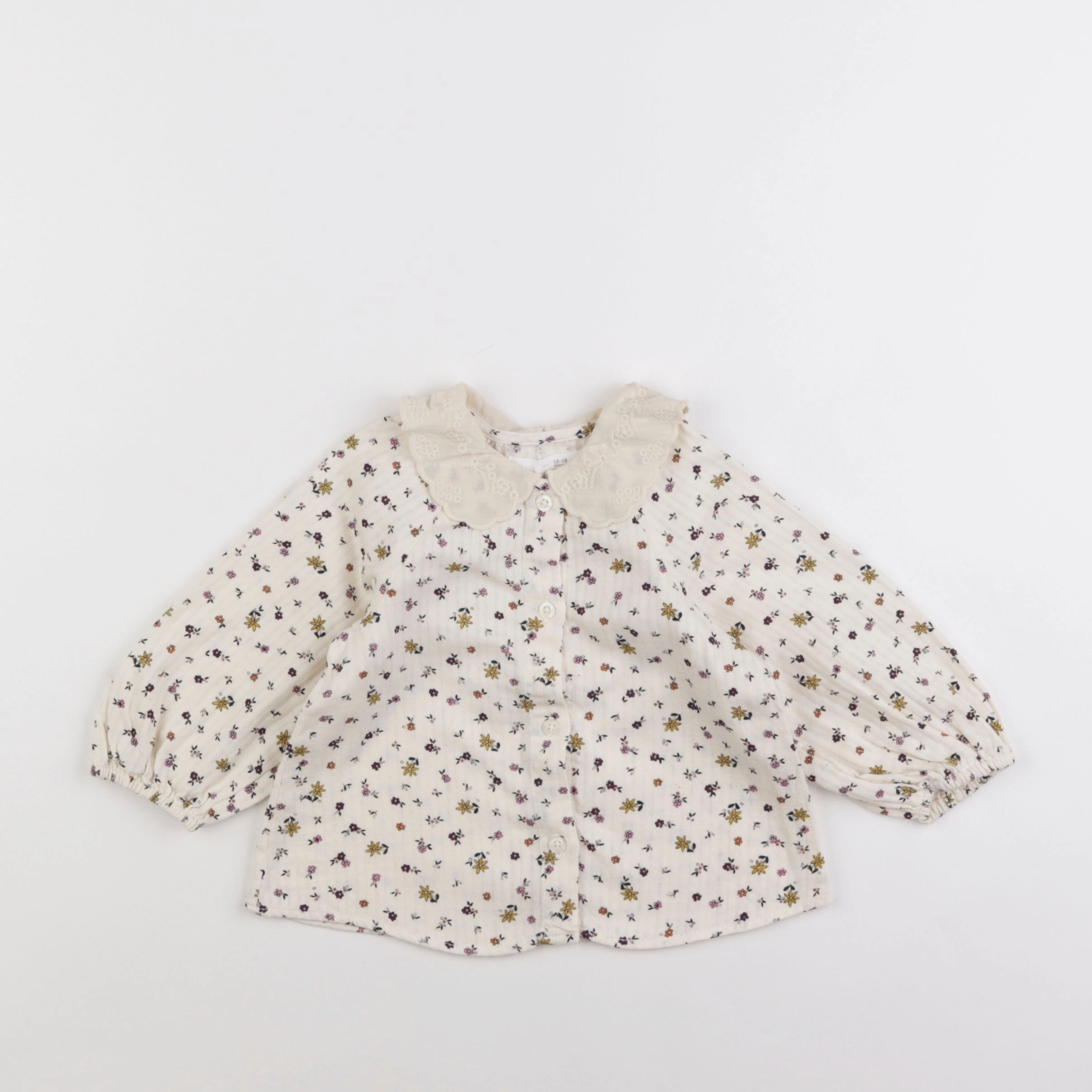 Zara - blouse beige - 12/18 mois