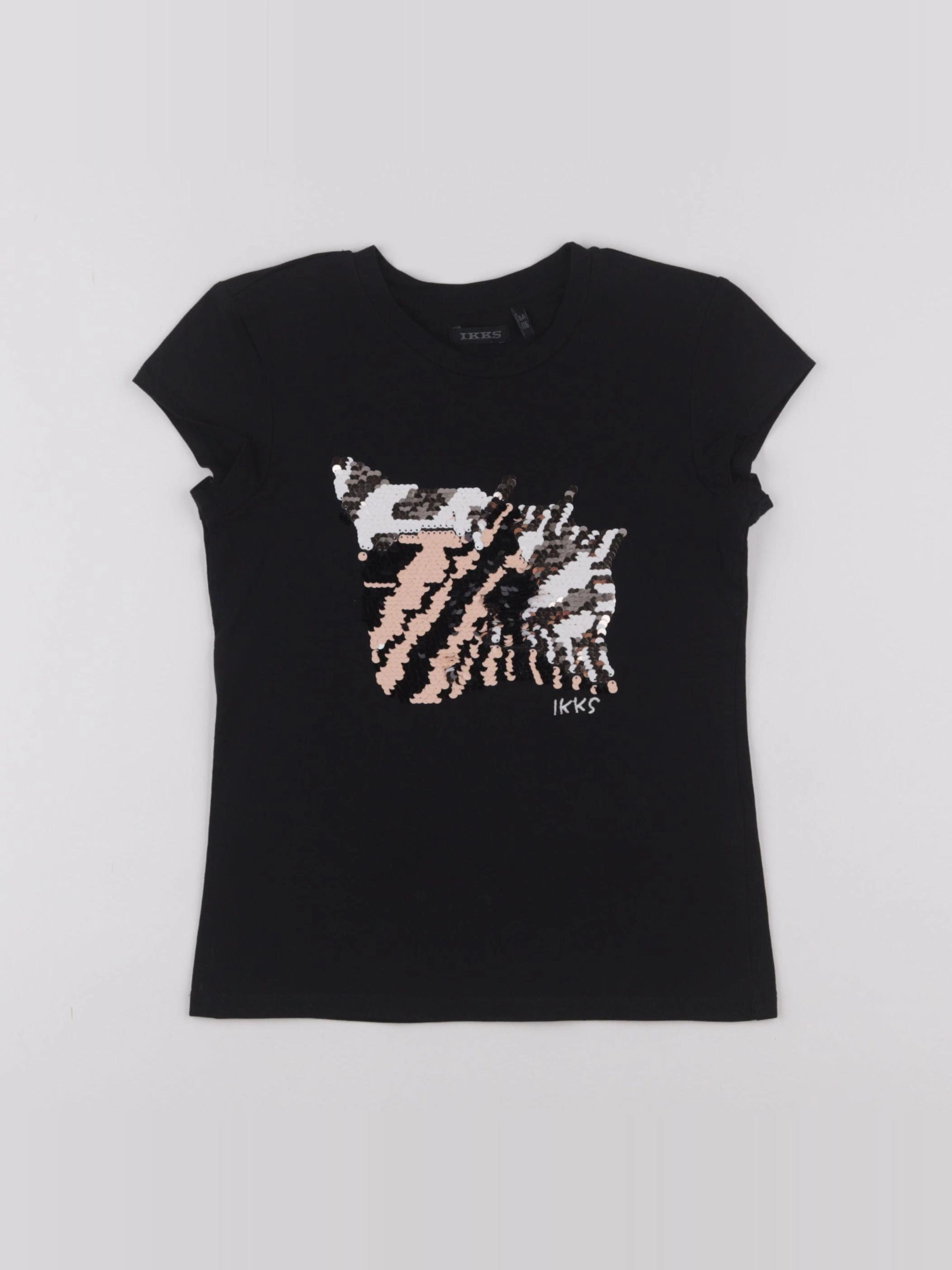 IKKS - tee-shirt noir - 6 ans