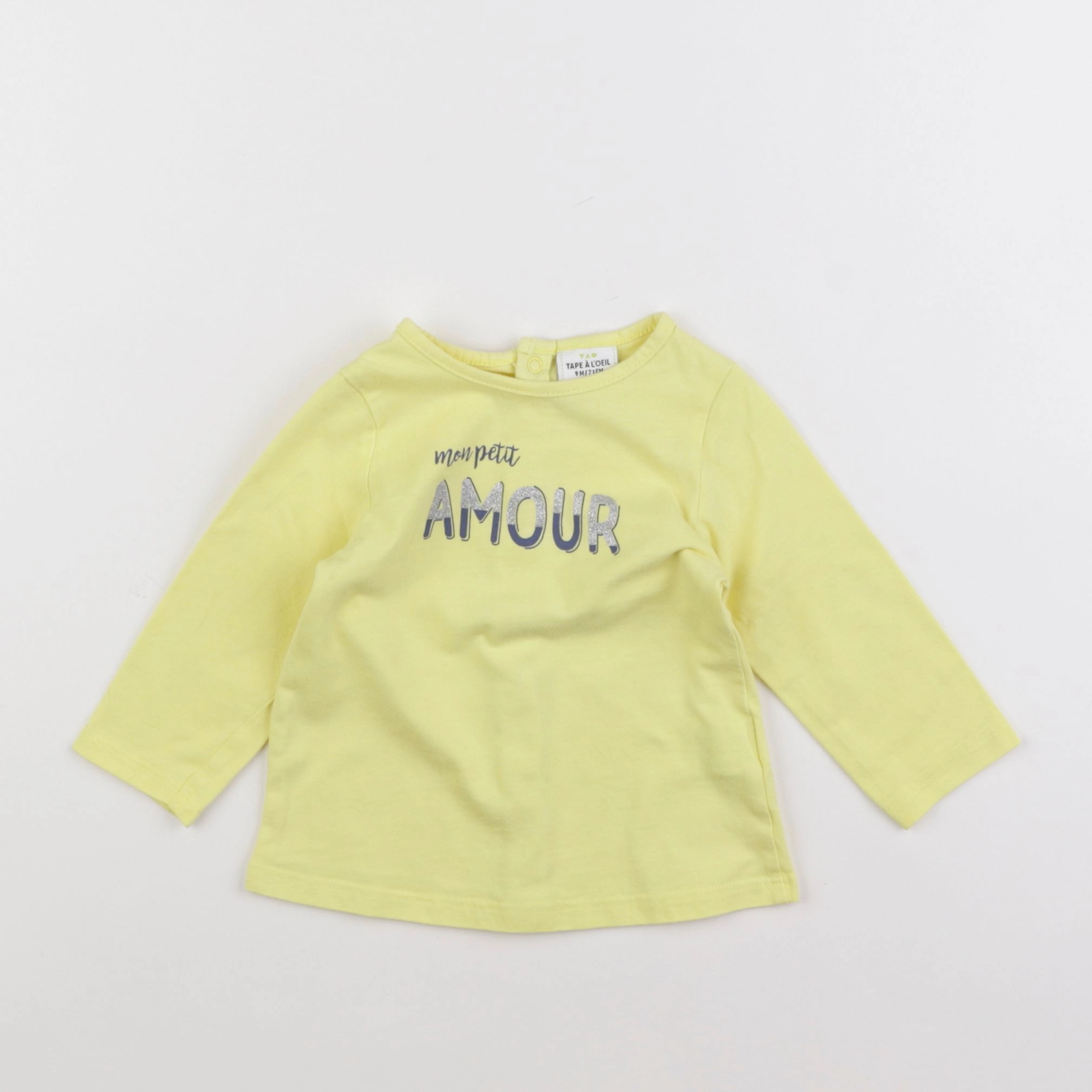 Tape à l'oeil - tee-shirt jaune - 9 mois