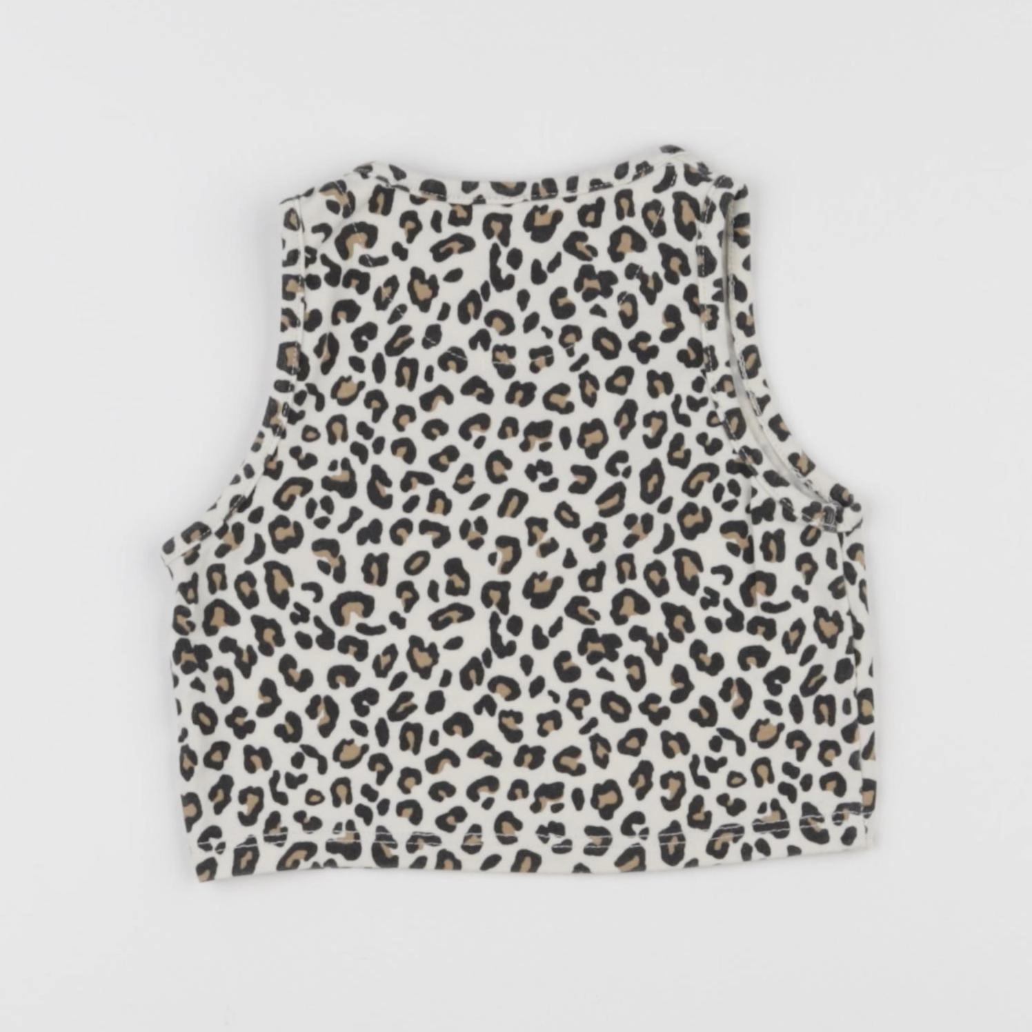 Zara - crop-top beige, marron - 6/7 ans