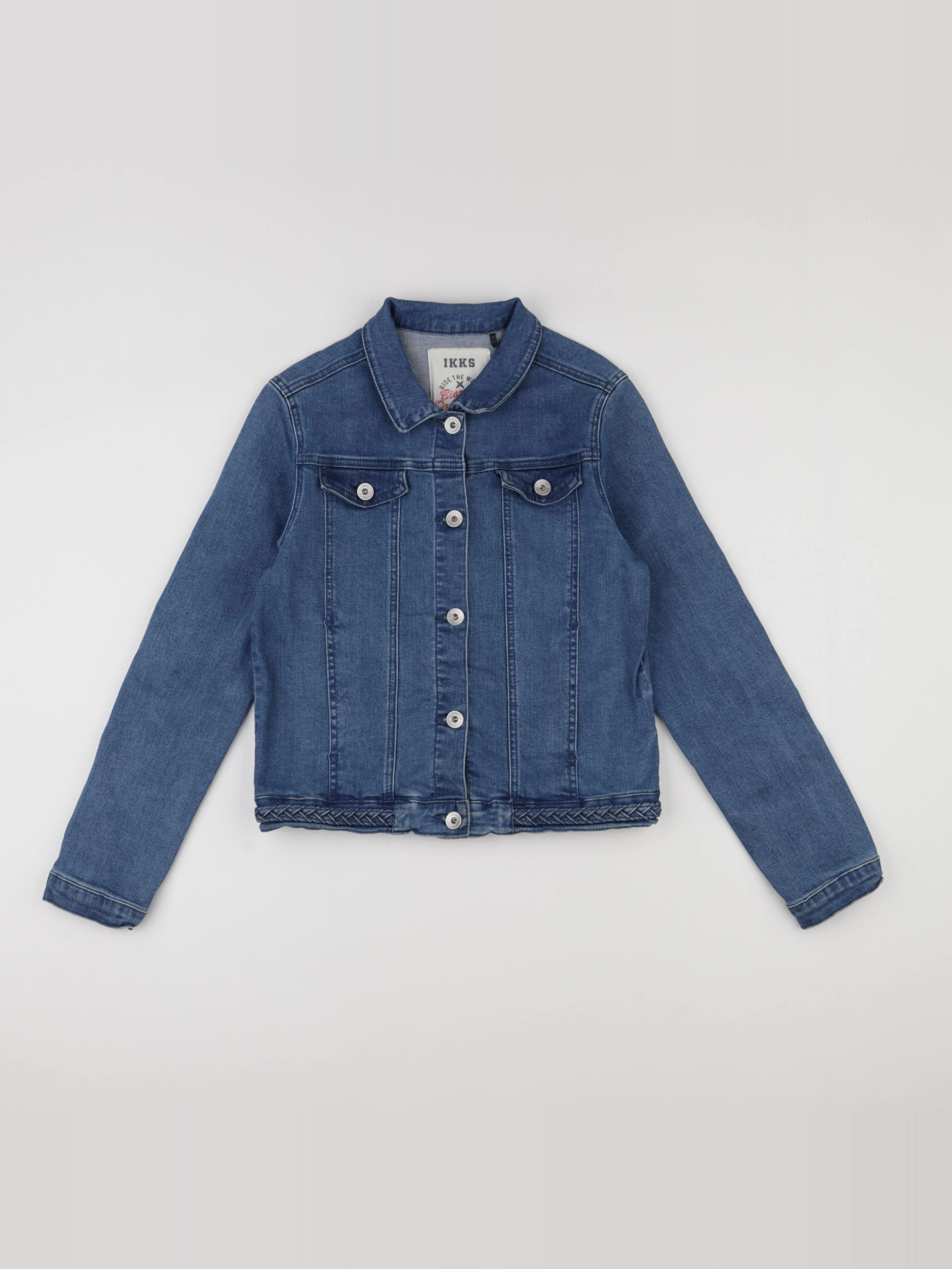 IKKS - veste imprimé au dos bleu - 12 ans