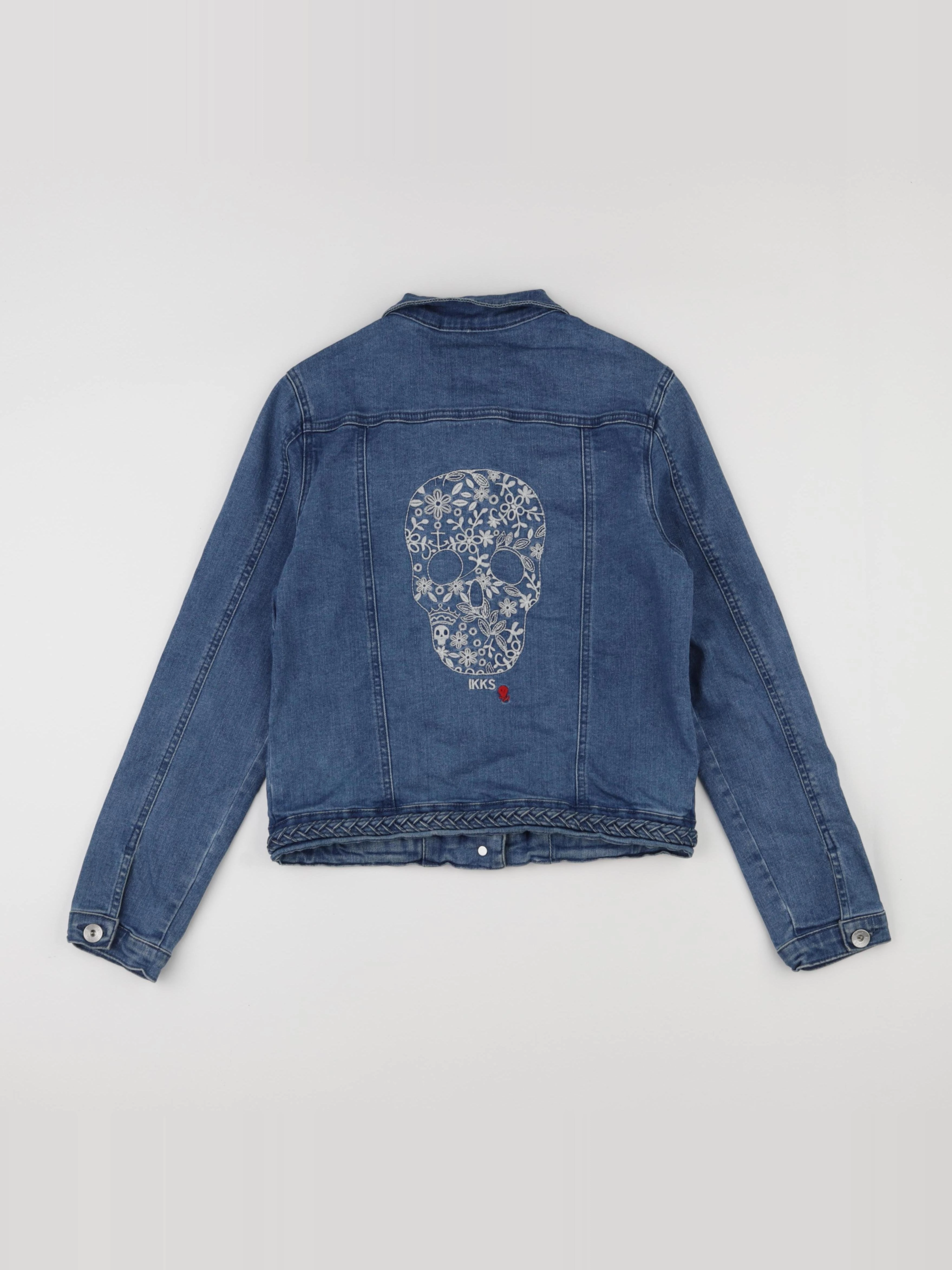 IKKS - veste imprimé au dos bleu - 12 ans