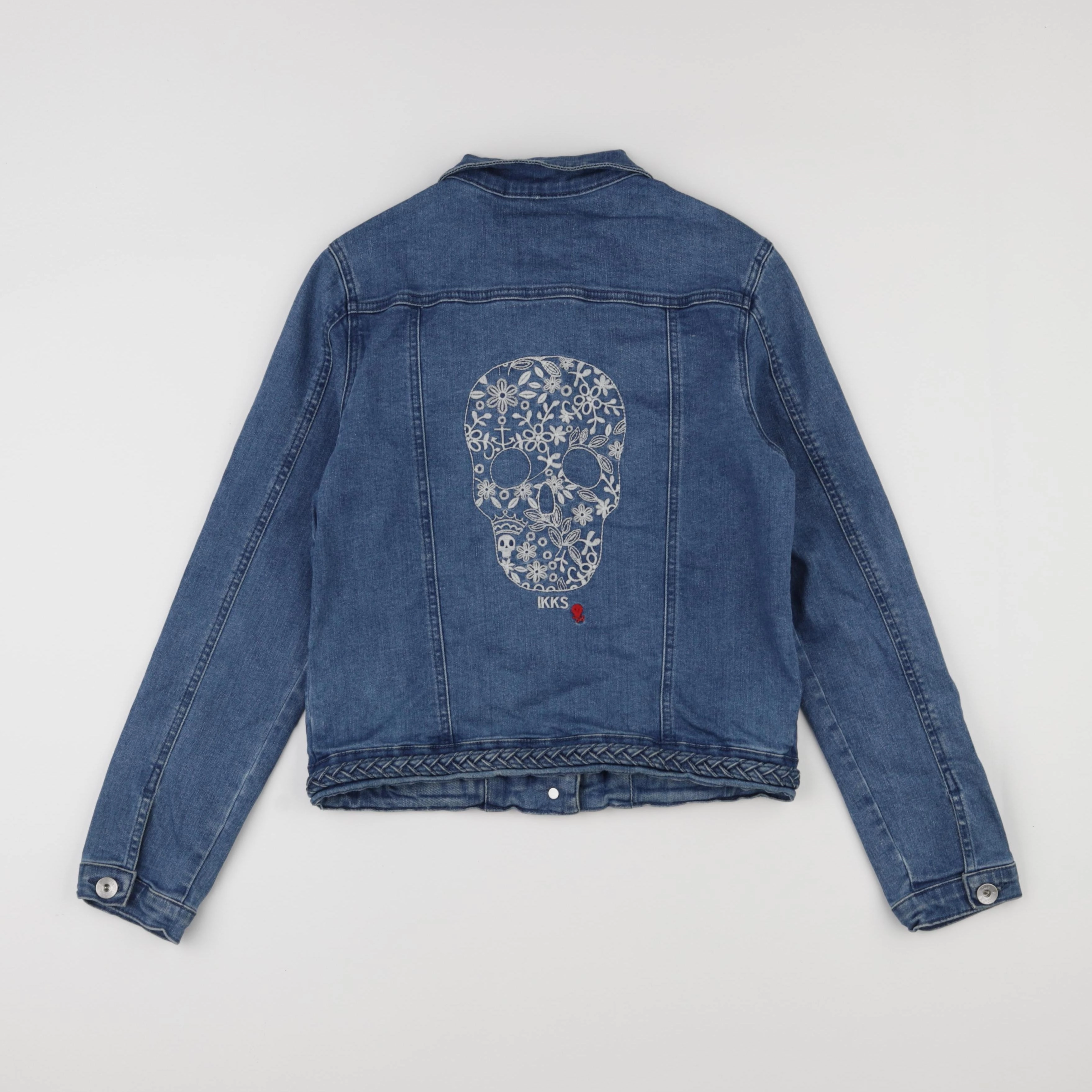 IKKS - veste imprimé au dos bleu - 12 ans