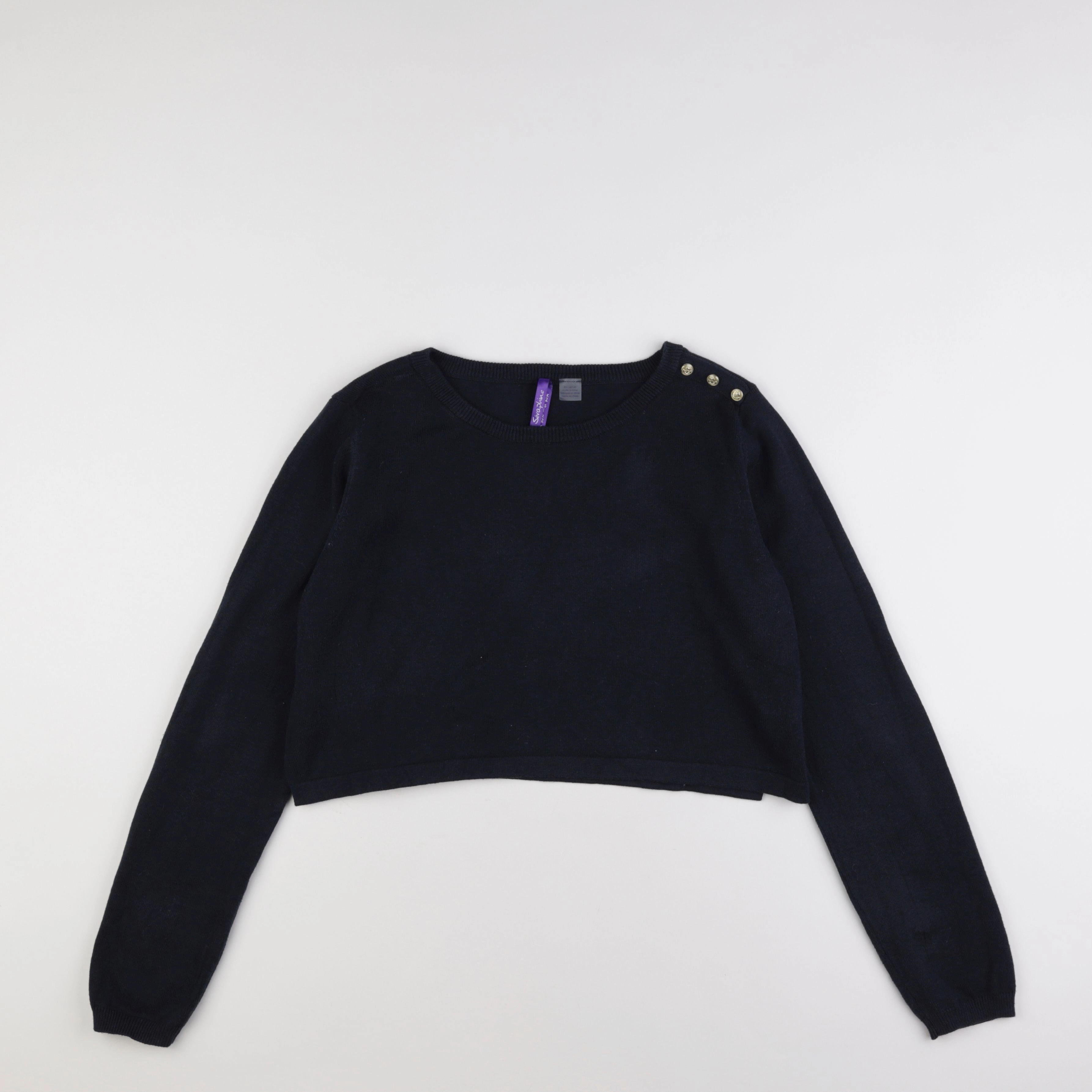 Seraphine - pull court grossesse bleu - 42