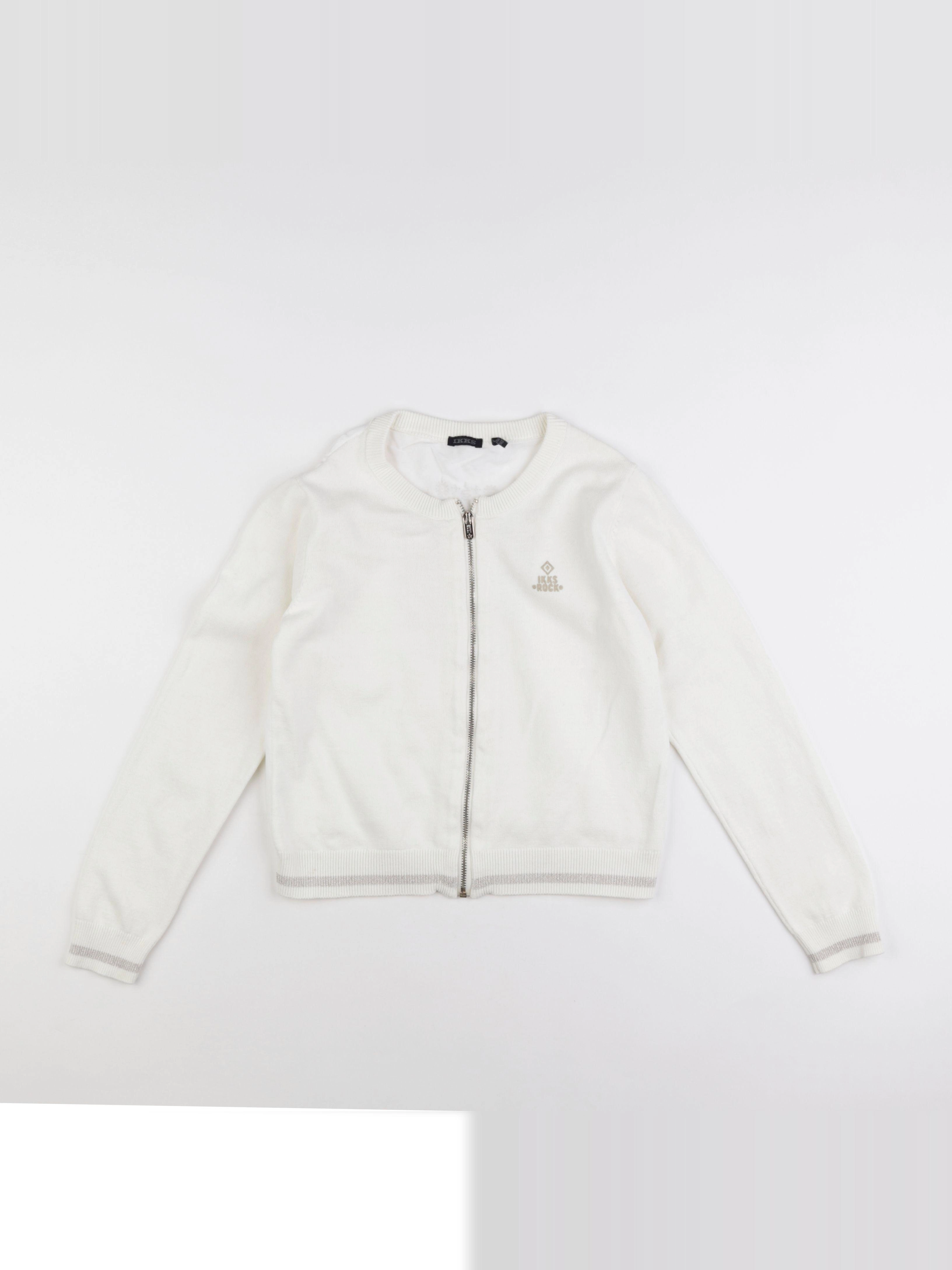 IKKS - pull imprimé au dos blanc - 10 ans