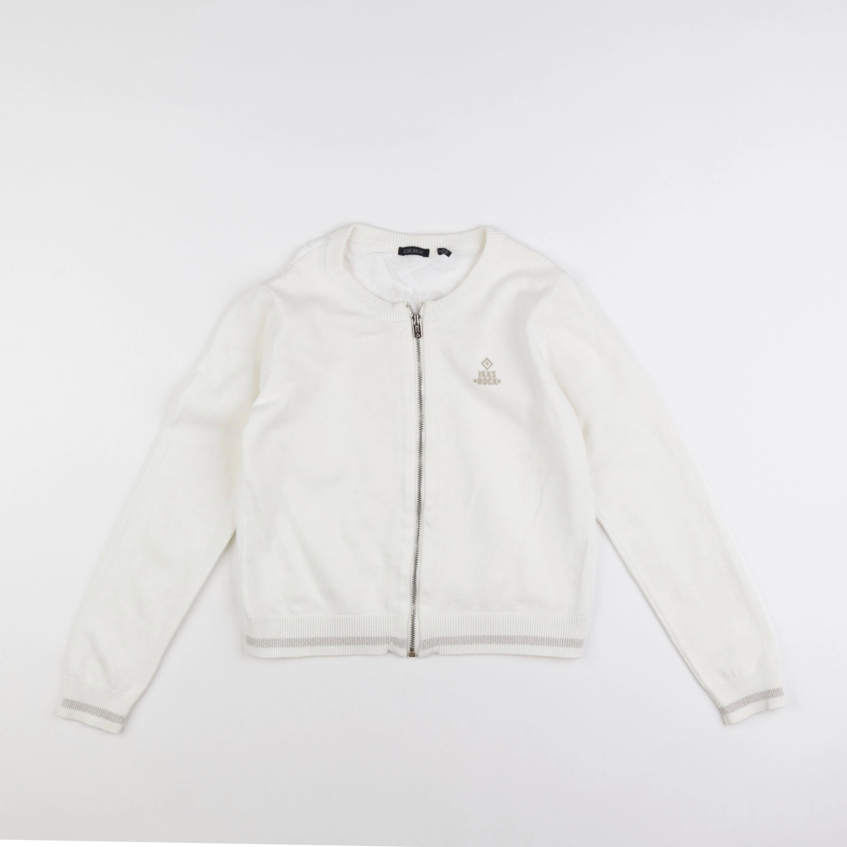 IKKS - pull imprimé au dos blanc - 10 ans