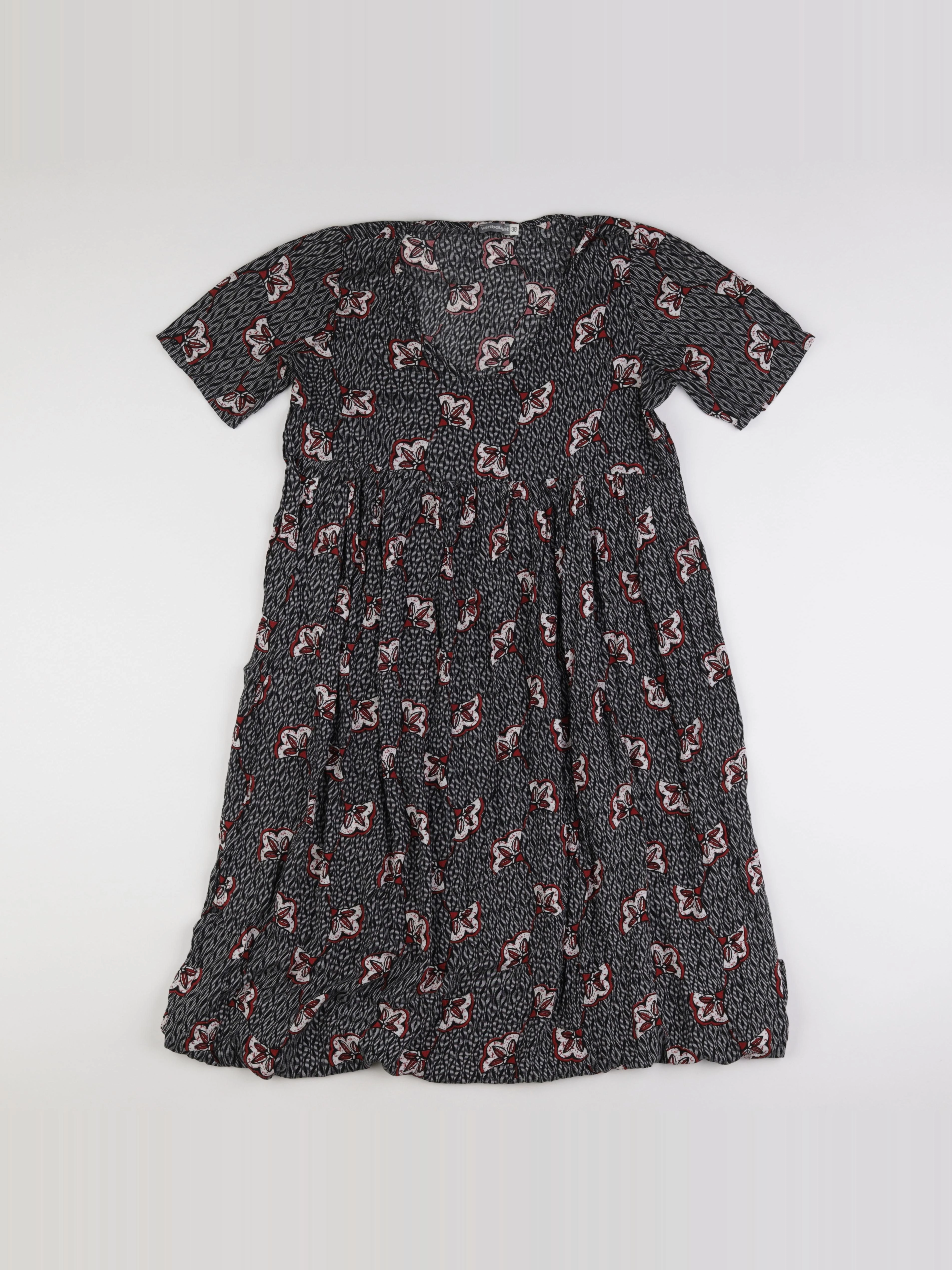 Vertbaudet - robe grossesse noir, rouge - 38