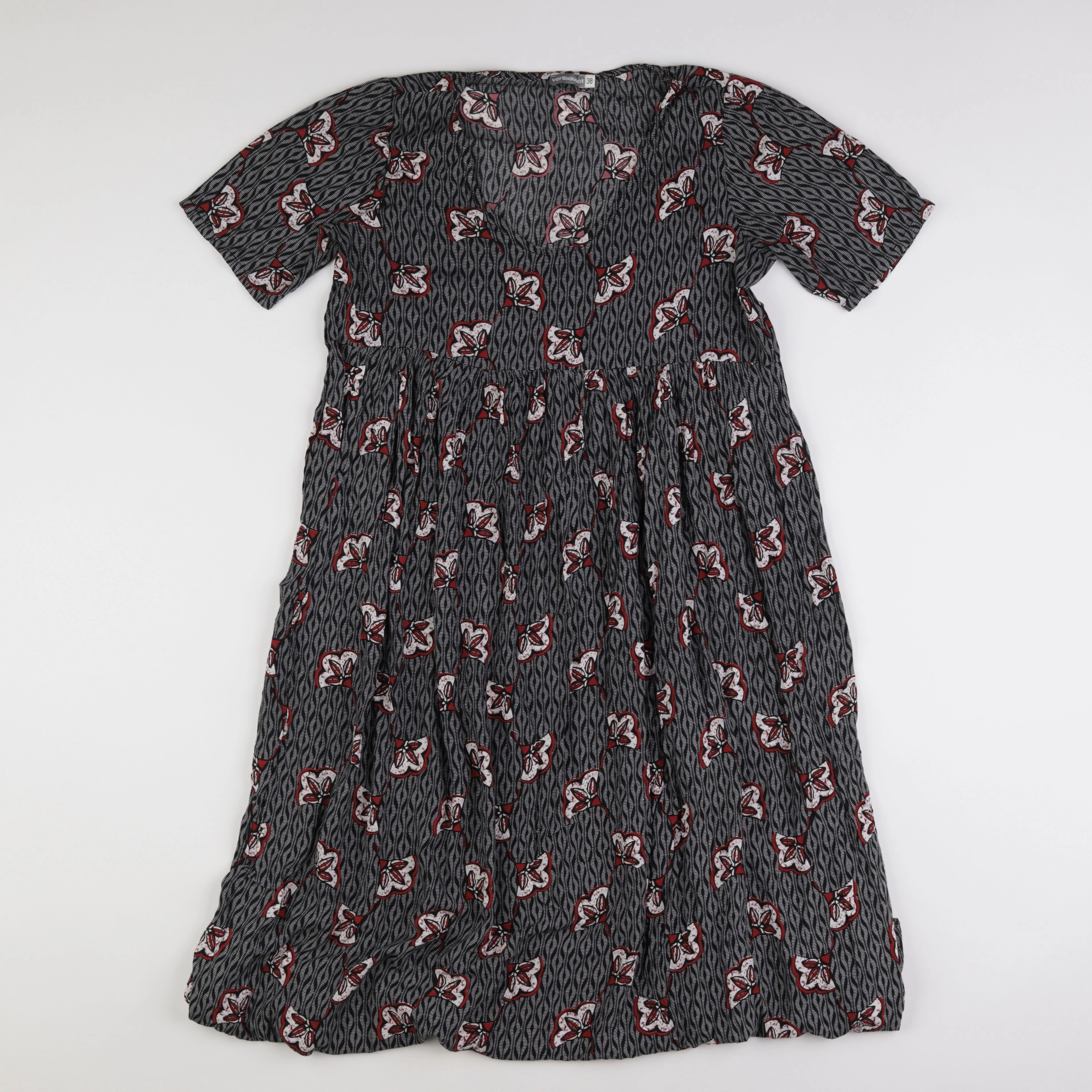 Vertbaudet - robe grossesse noir, rouge - 38