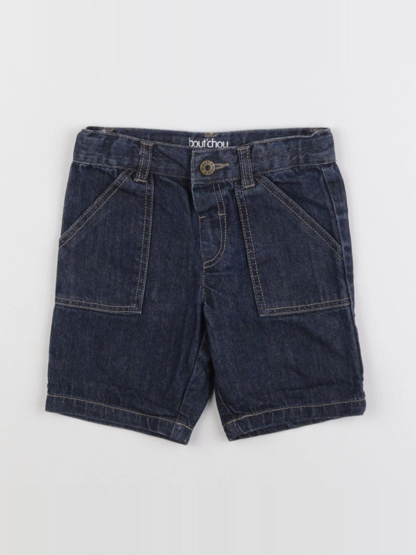 Boutchou - pantacourt bleu - 12 mois