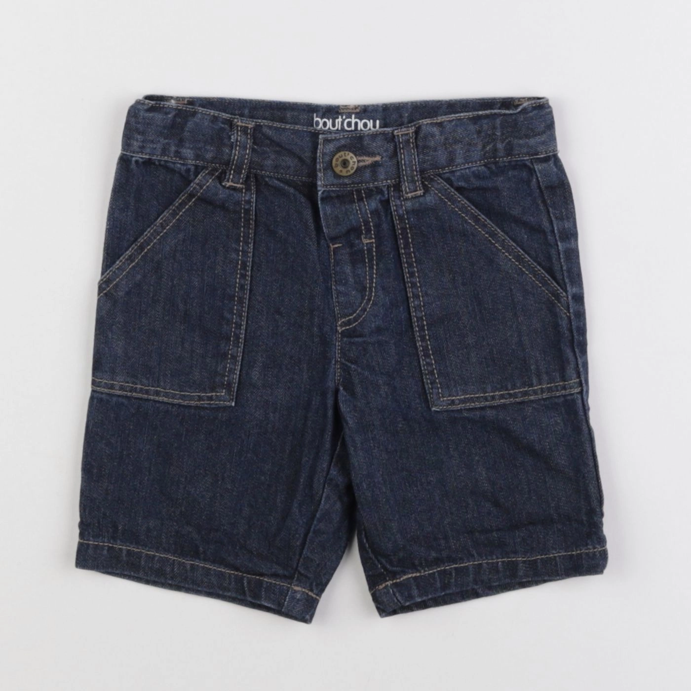Boutchou - pantacourt bleu - 12 mois