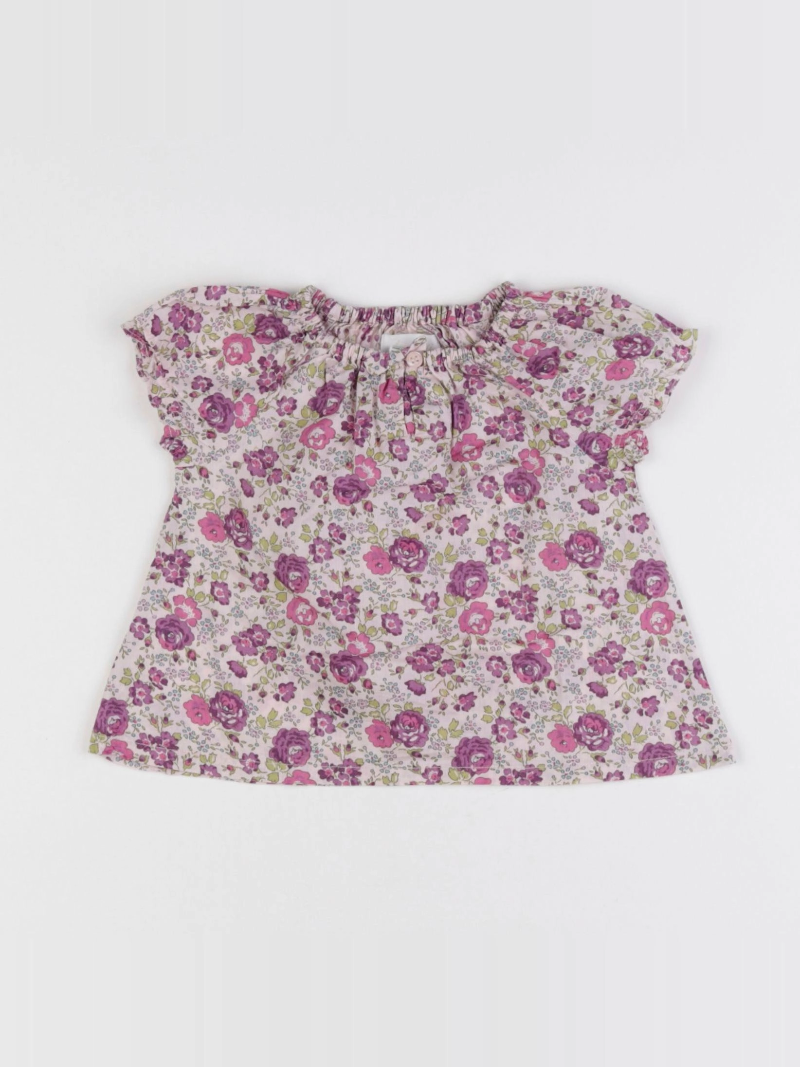 Jacadi - blouse liberty rose - 12 mois