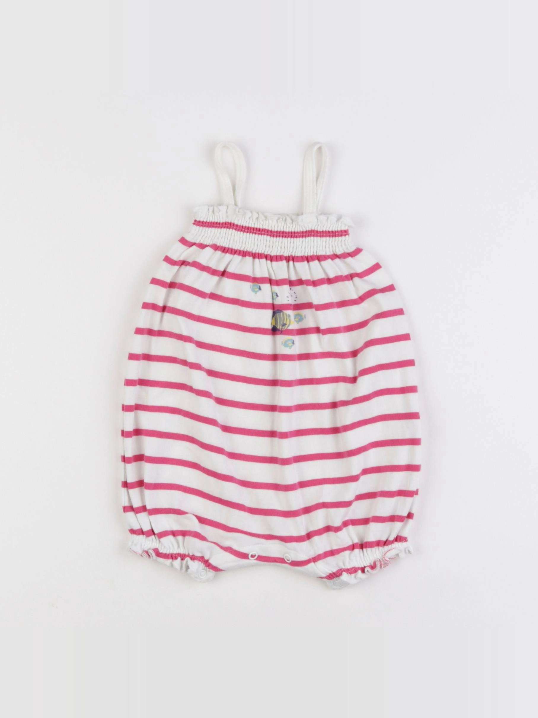 Petit Bateau - combinaison rose - 6 mois