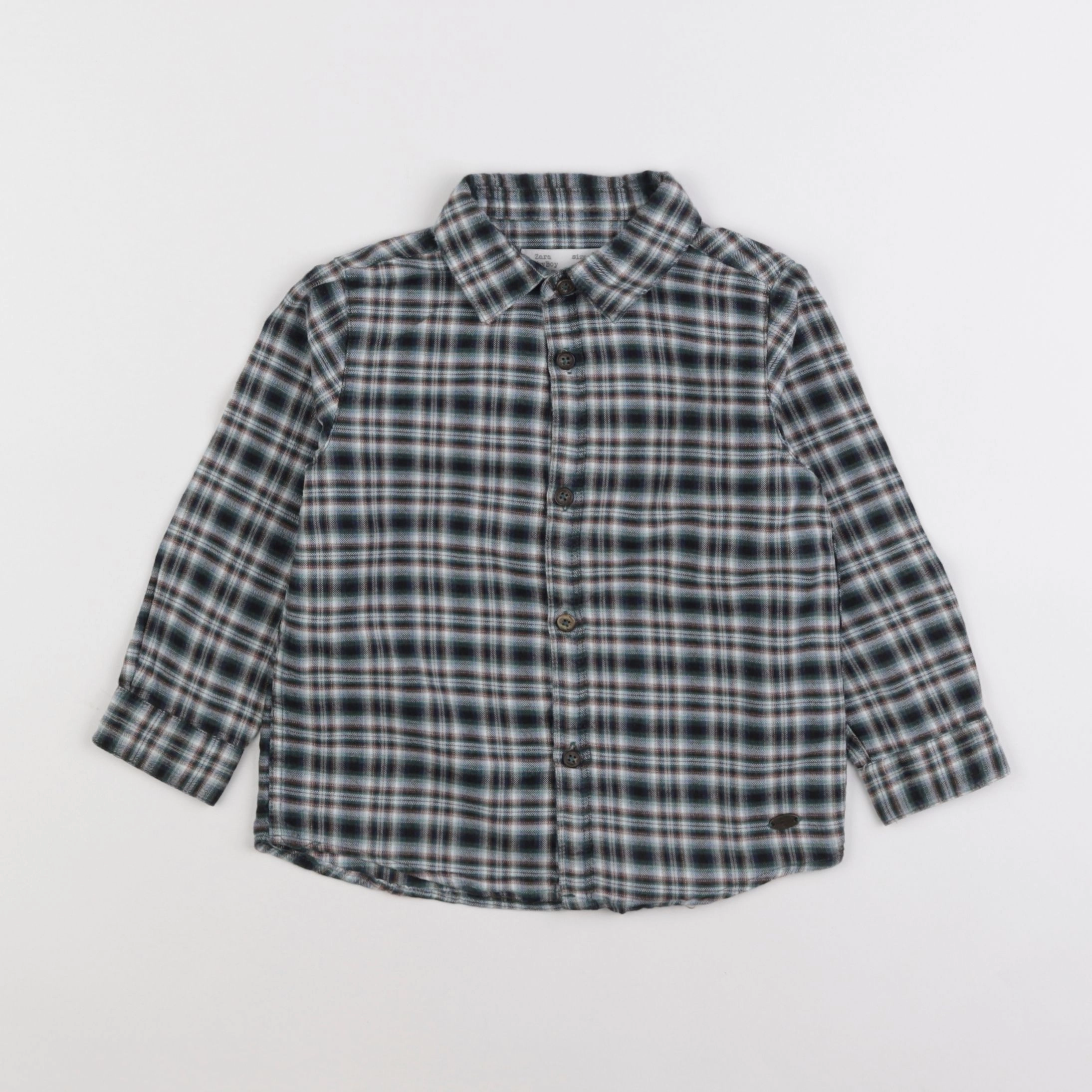 Zara - chemise vert - 18 mois à 2 ans