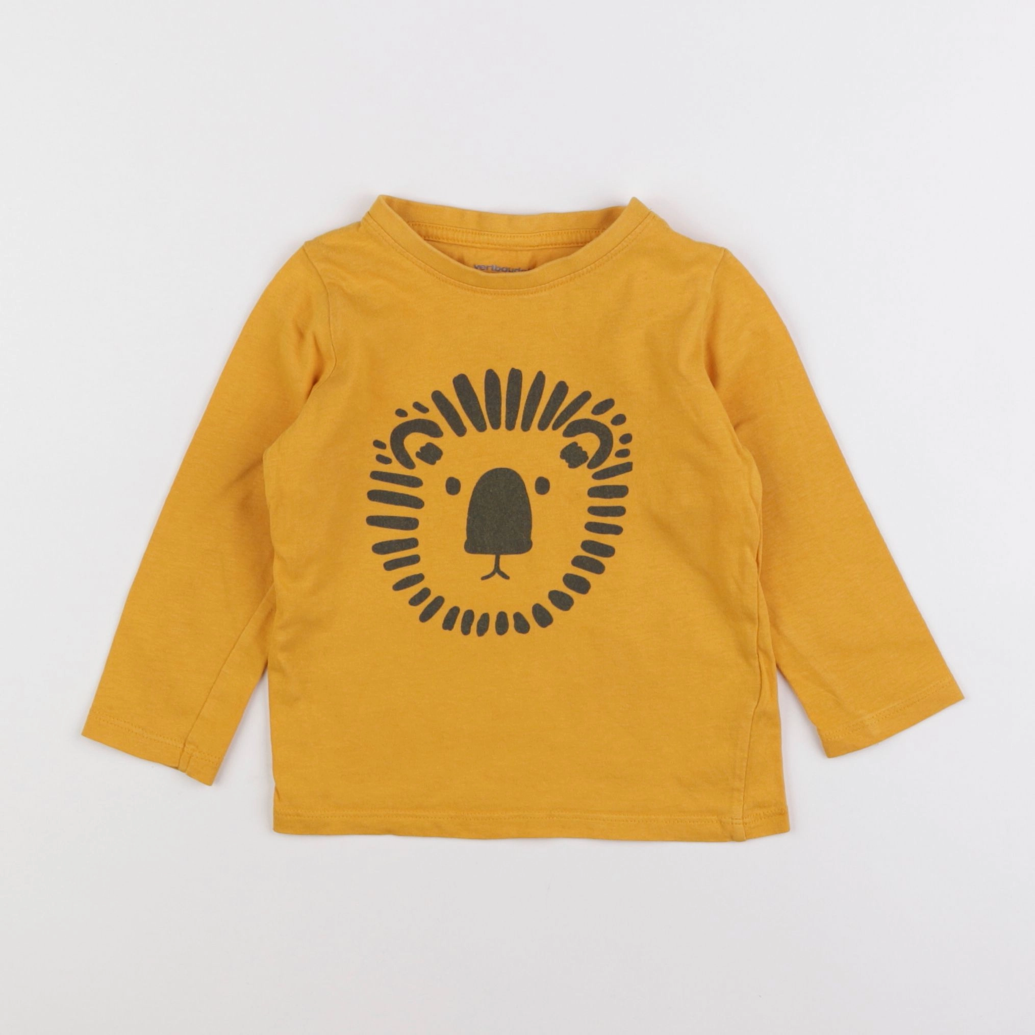 Vertbaudet - tee-shirt jaune - 18 mois