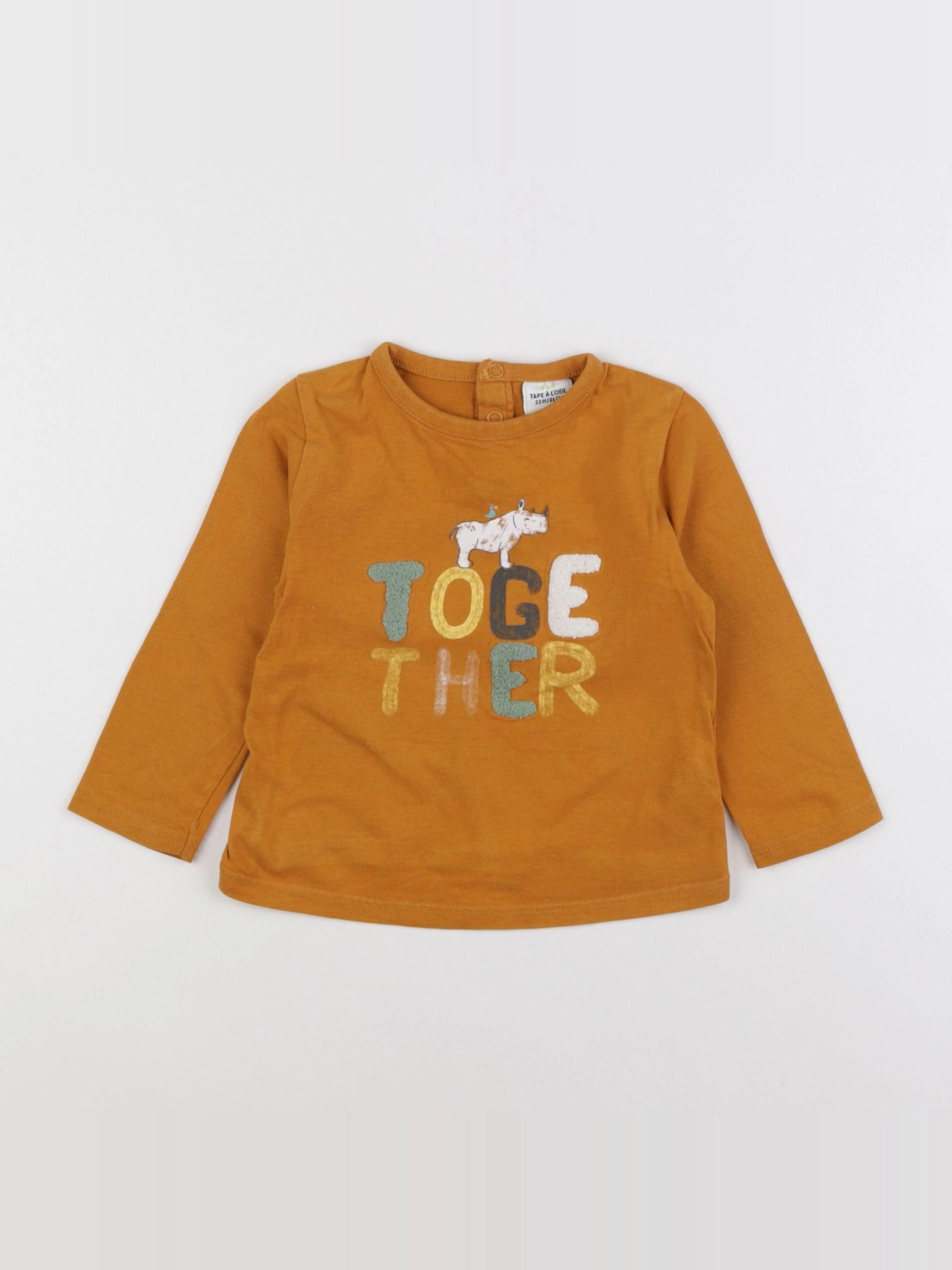 Tape à l'oeil - tee-shirt jaune - 2 ans