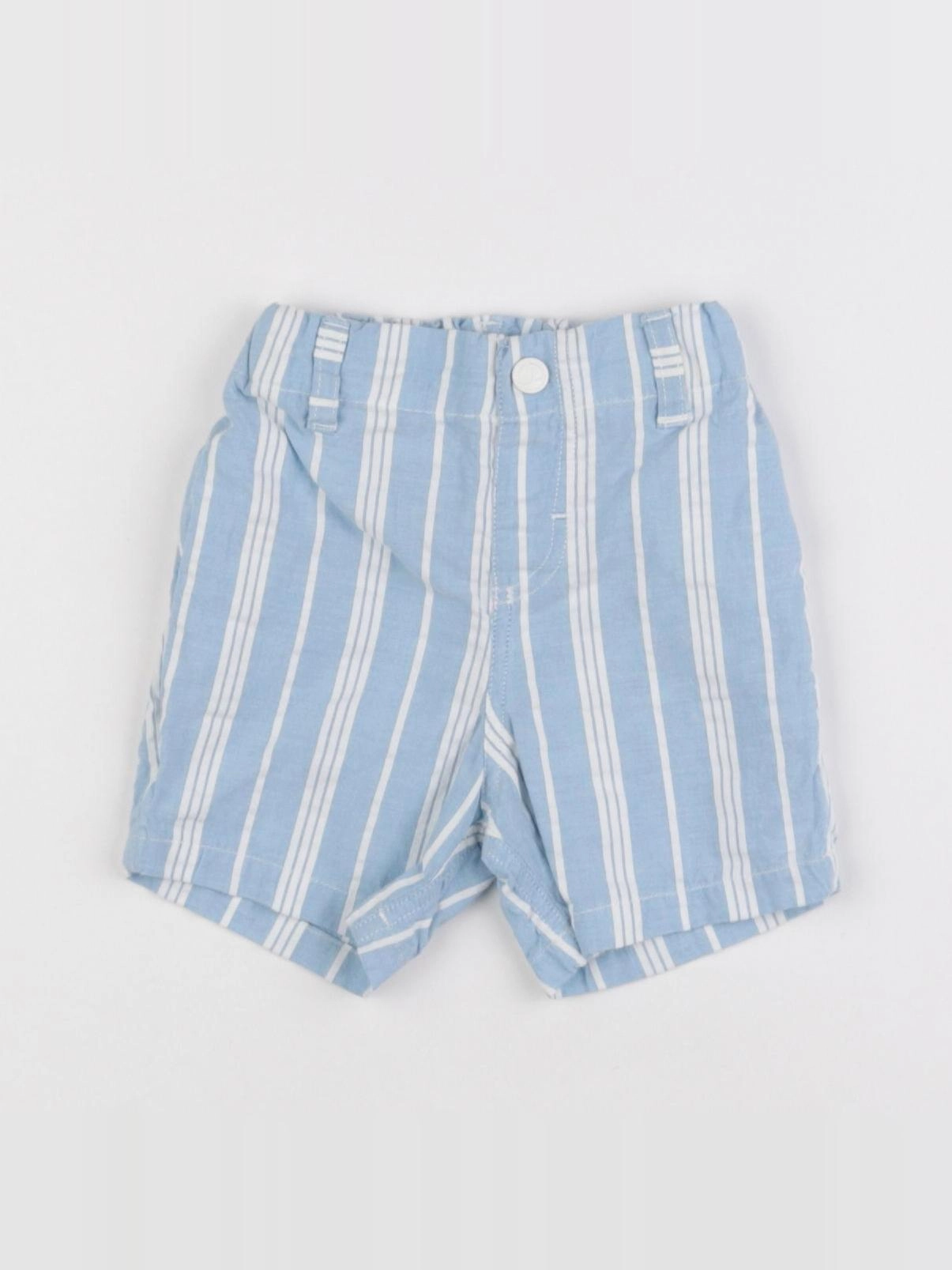 Petit Bateau - short bleu - 6 mois