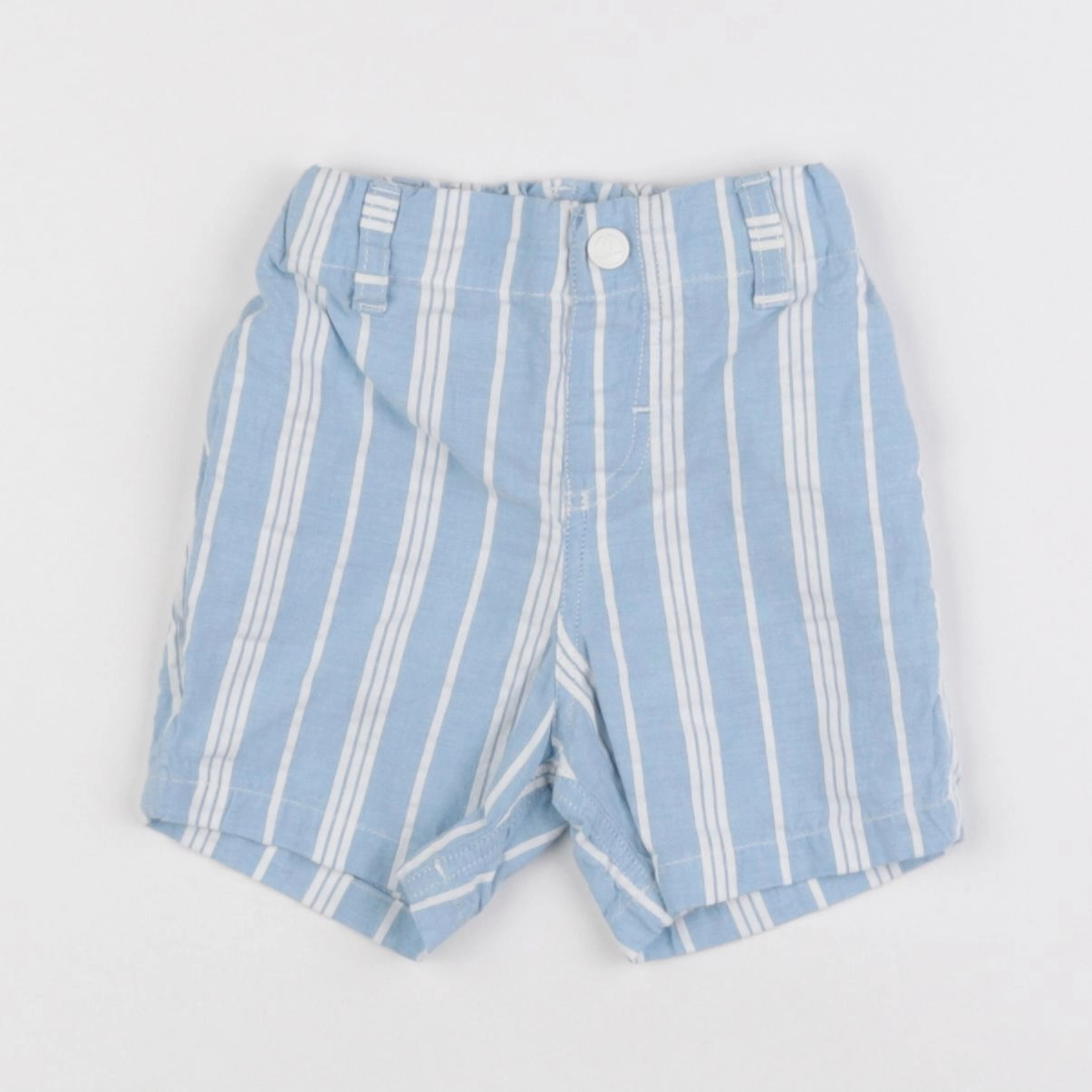 Petit Bateau - short bleu - 6 mois