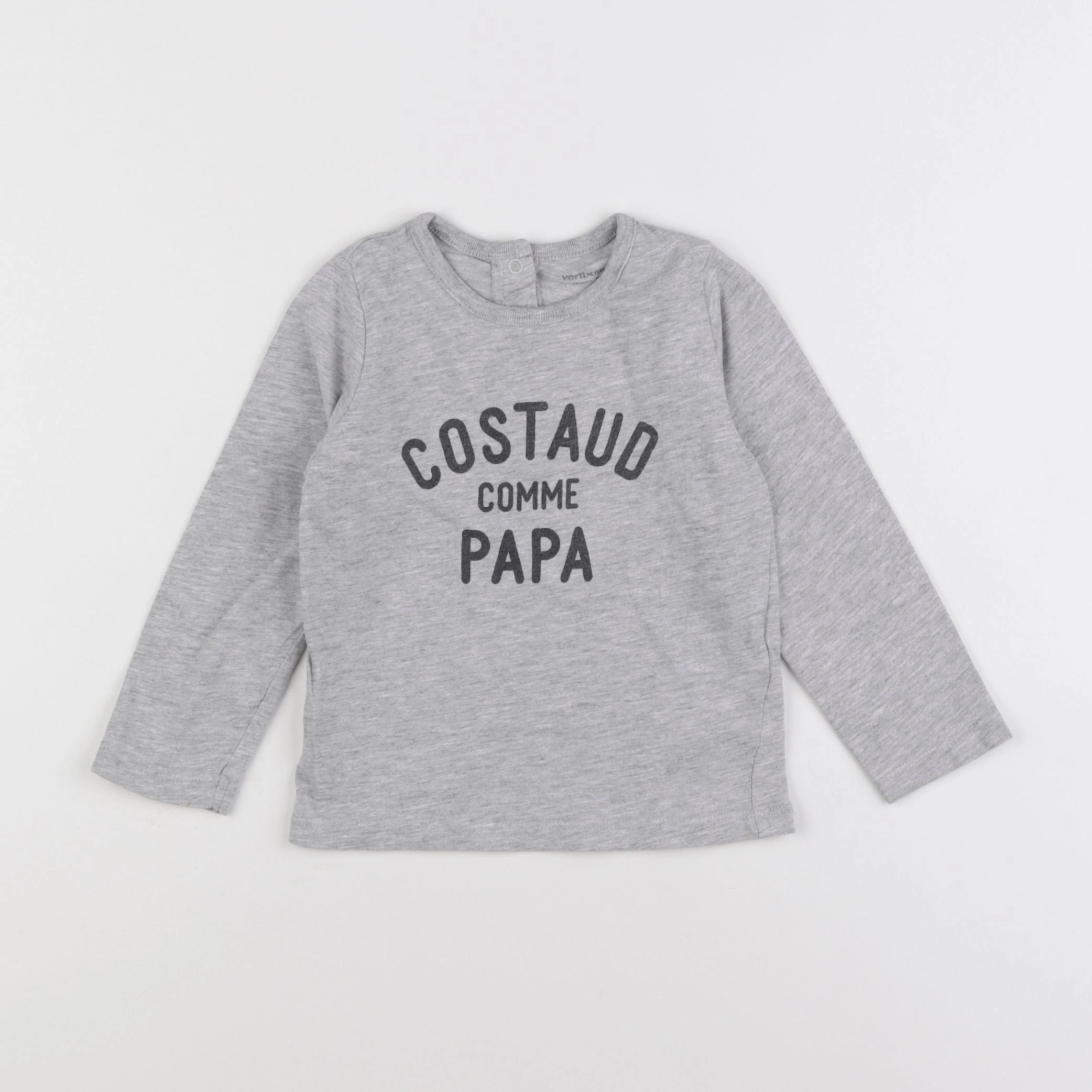 Vertbaudet - tee-shirt gris - 18 mois
