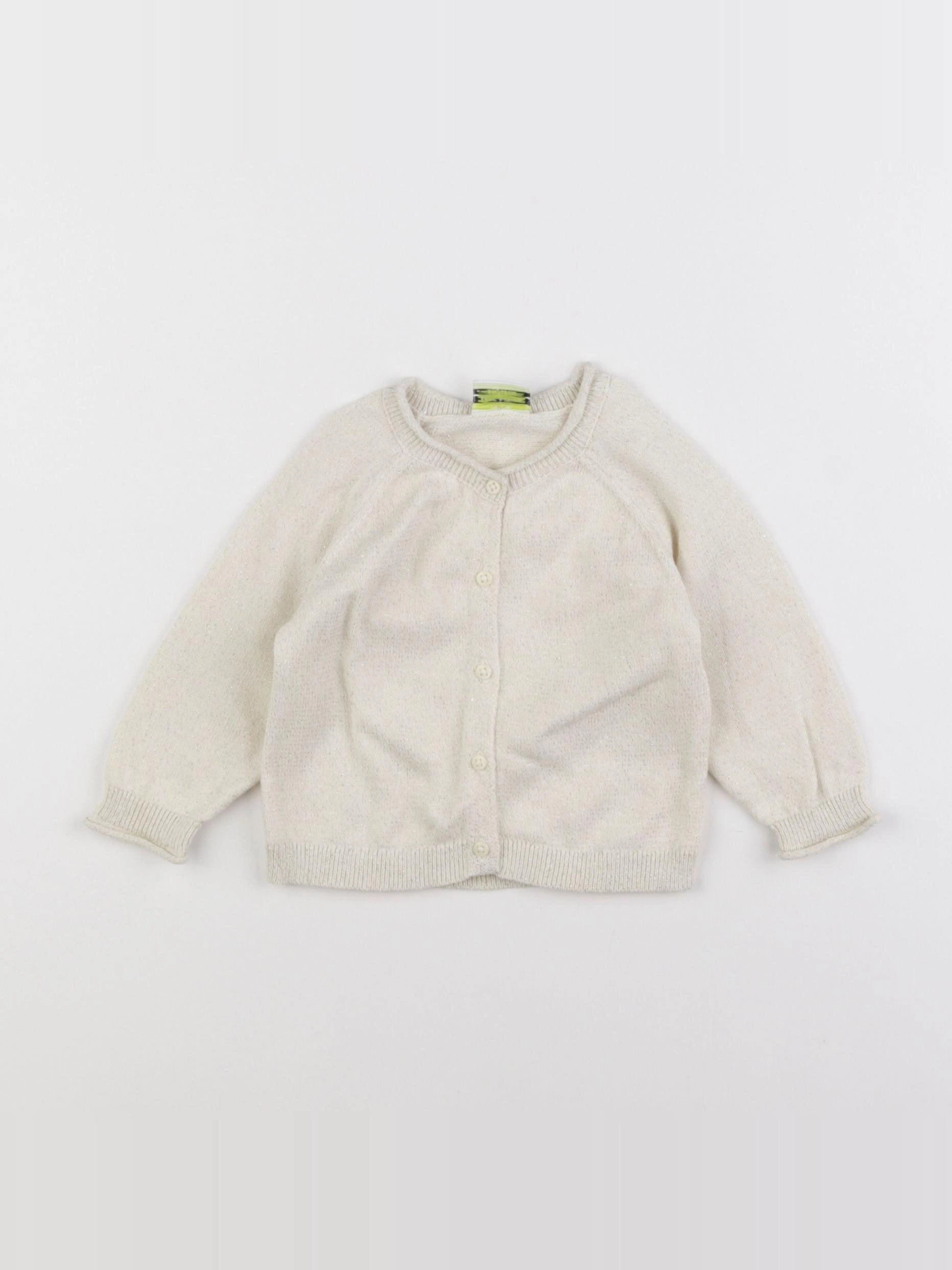 Tape à l'oeil - gilet beige, or - 6 mois