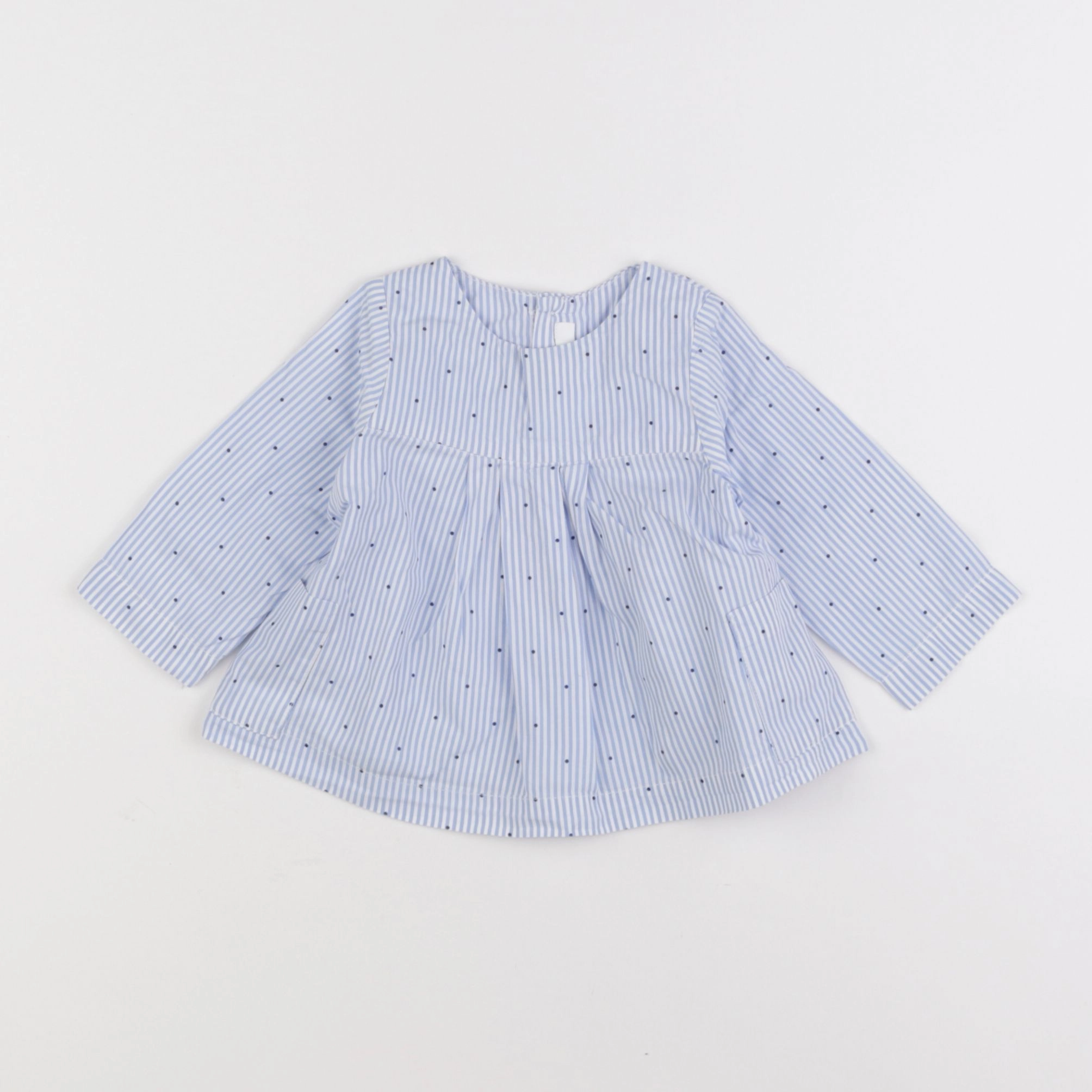Jacadi - blouse bleu - 6 mois