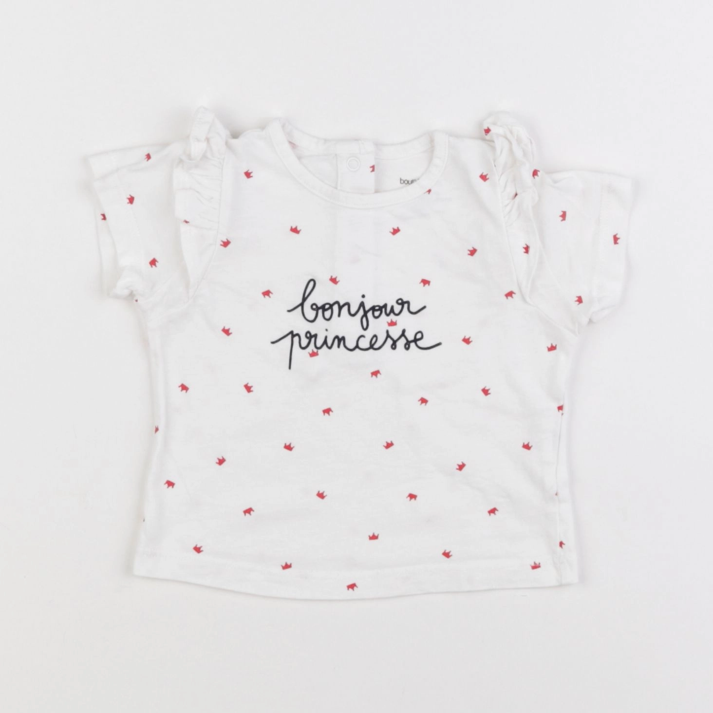 Boutchou - tee-shirt blanc - 6 mois