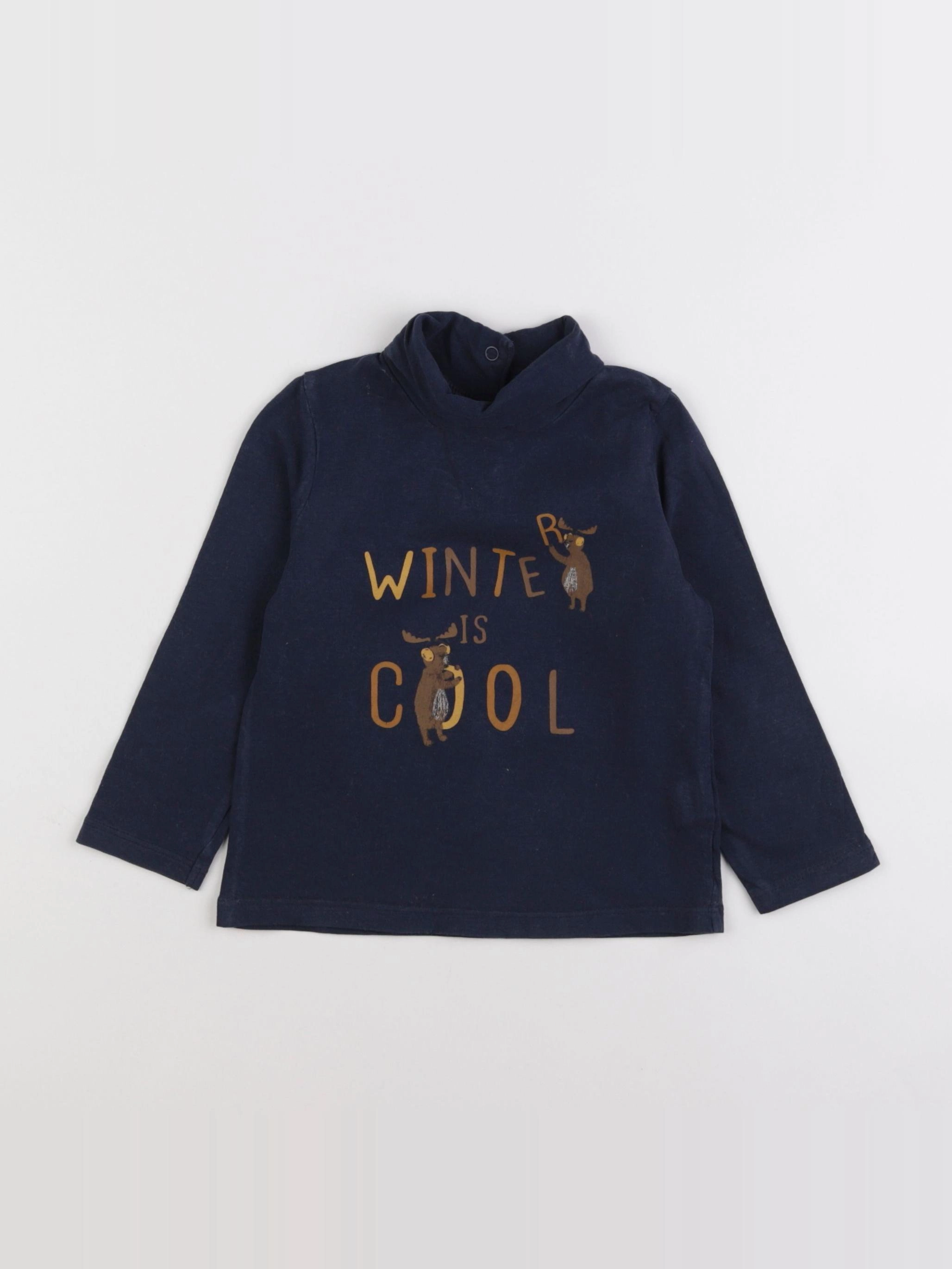 Tape à l'oeil - sous-pull bleu - 2 ans