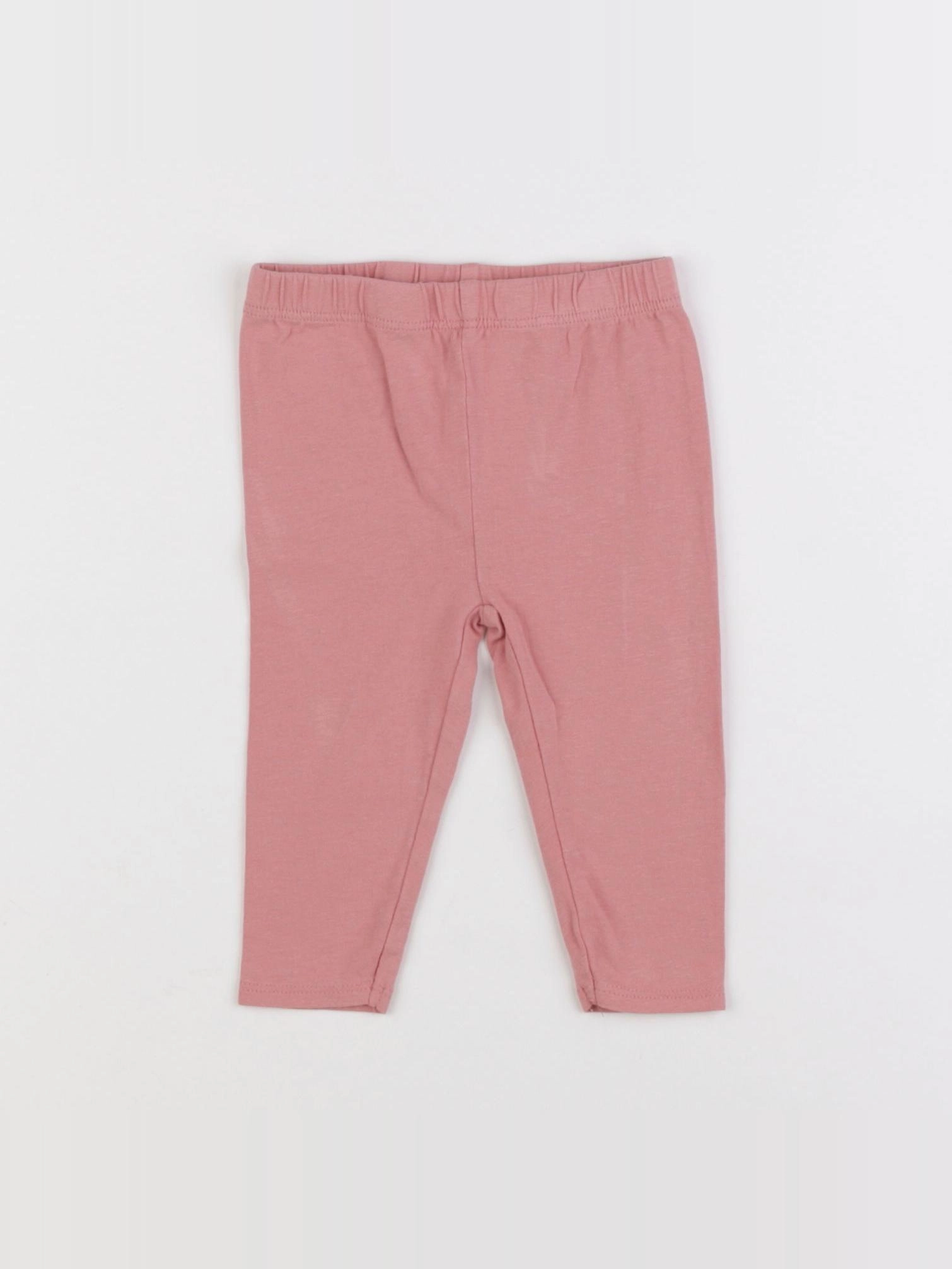 Vertbaudet - legging rose - 6 mois