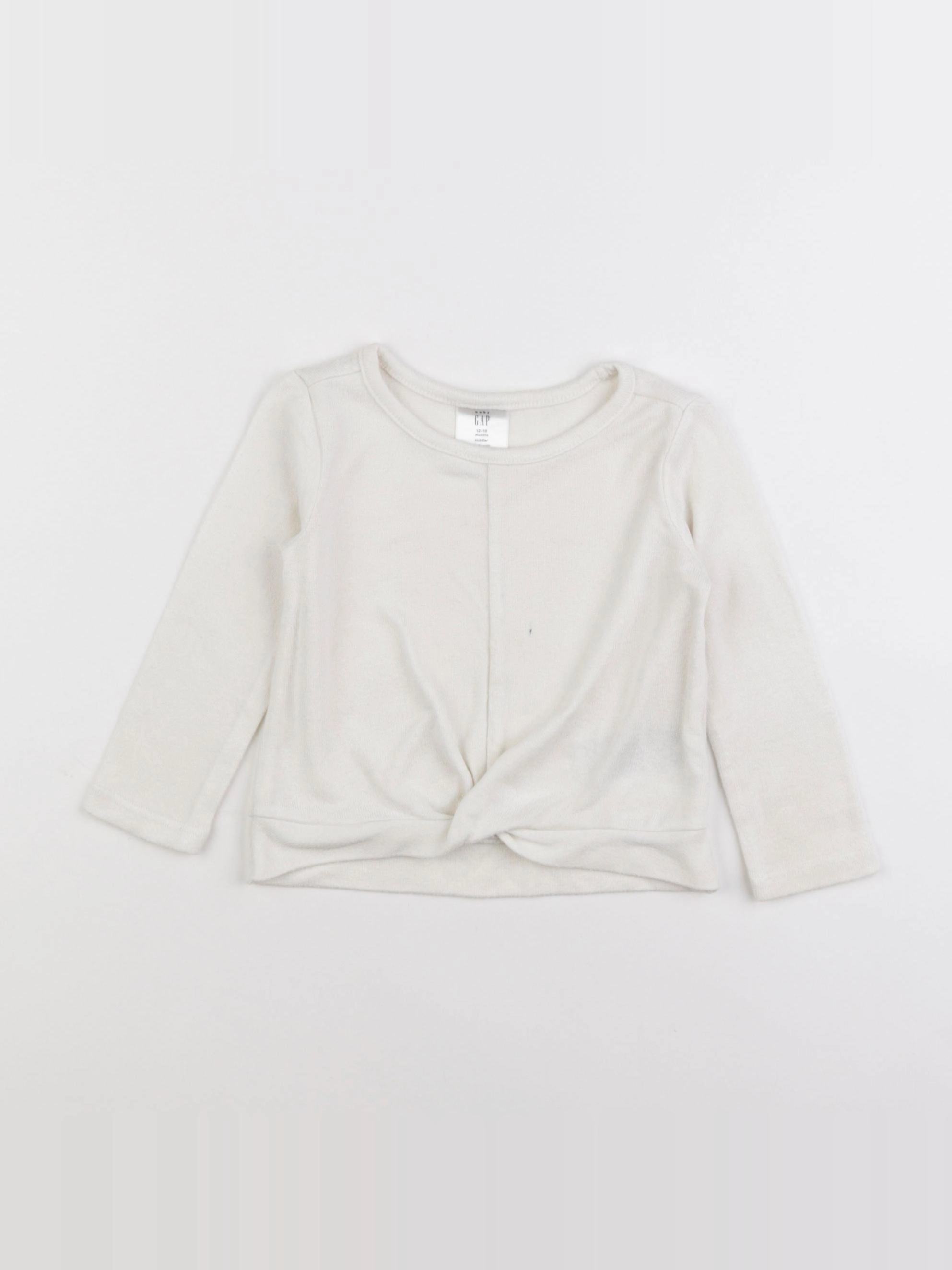 GAP - pull beige - 12/18 mois