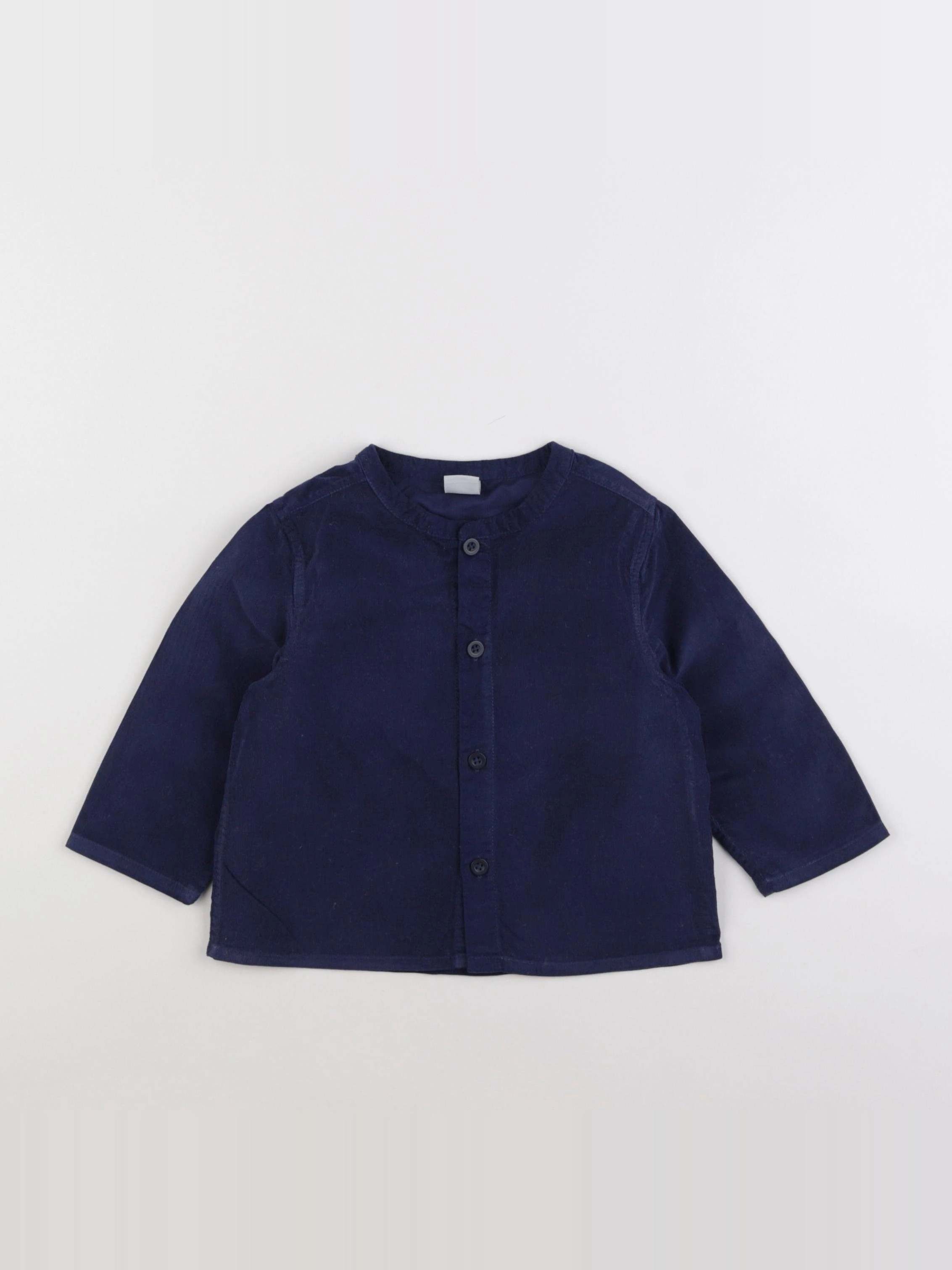 Petit Bateau - blouse bleu - 18 mois