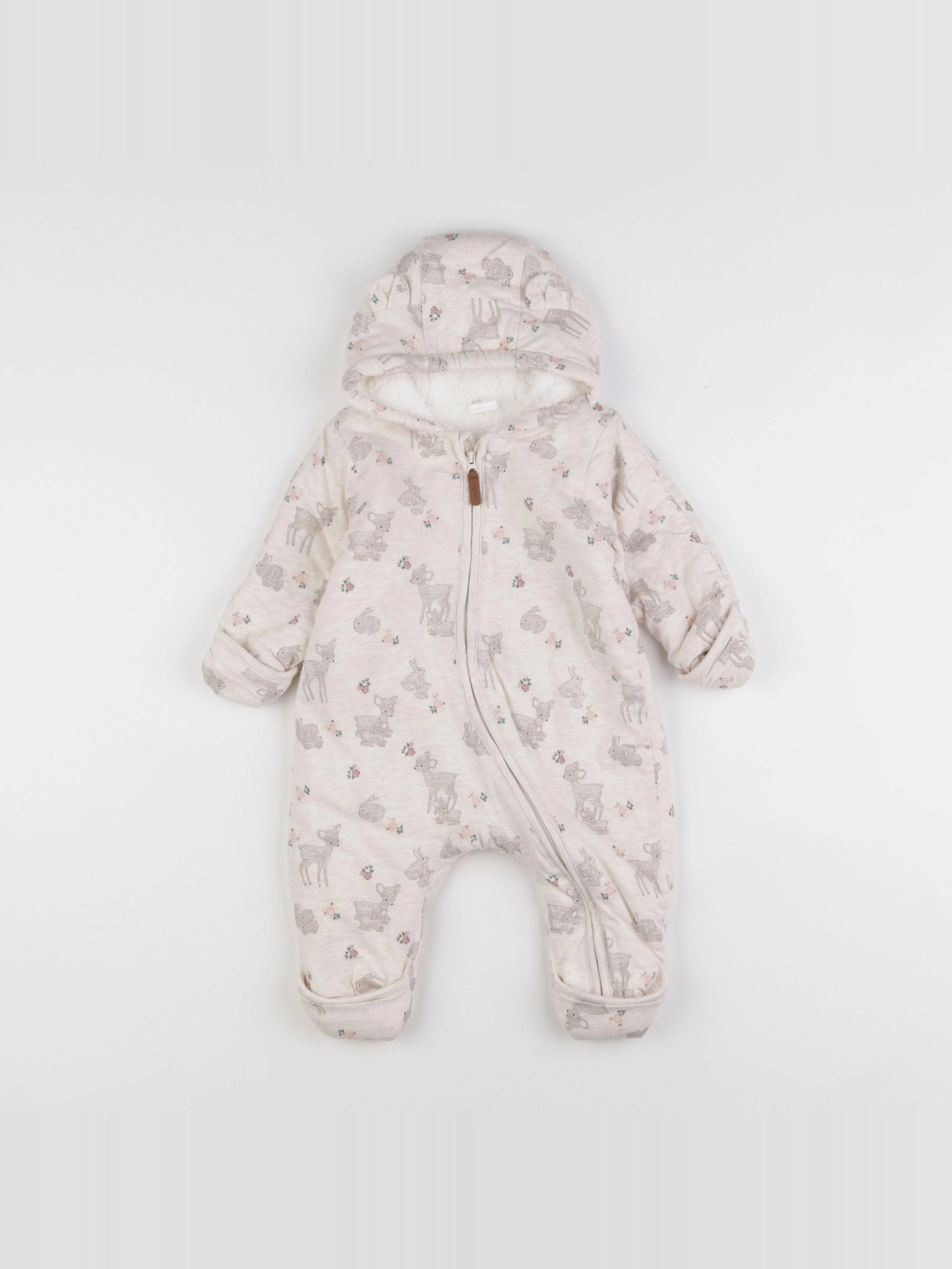 H&M - combi-pilote beige - 3/6 mois