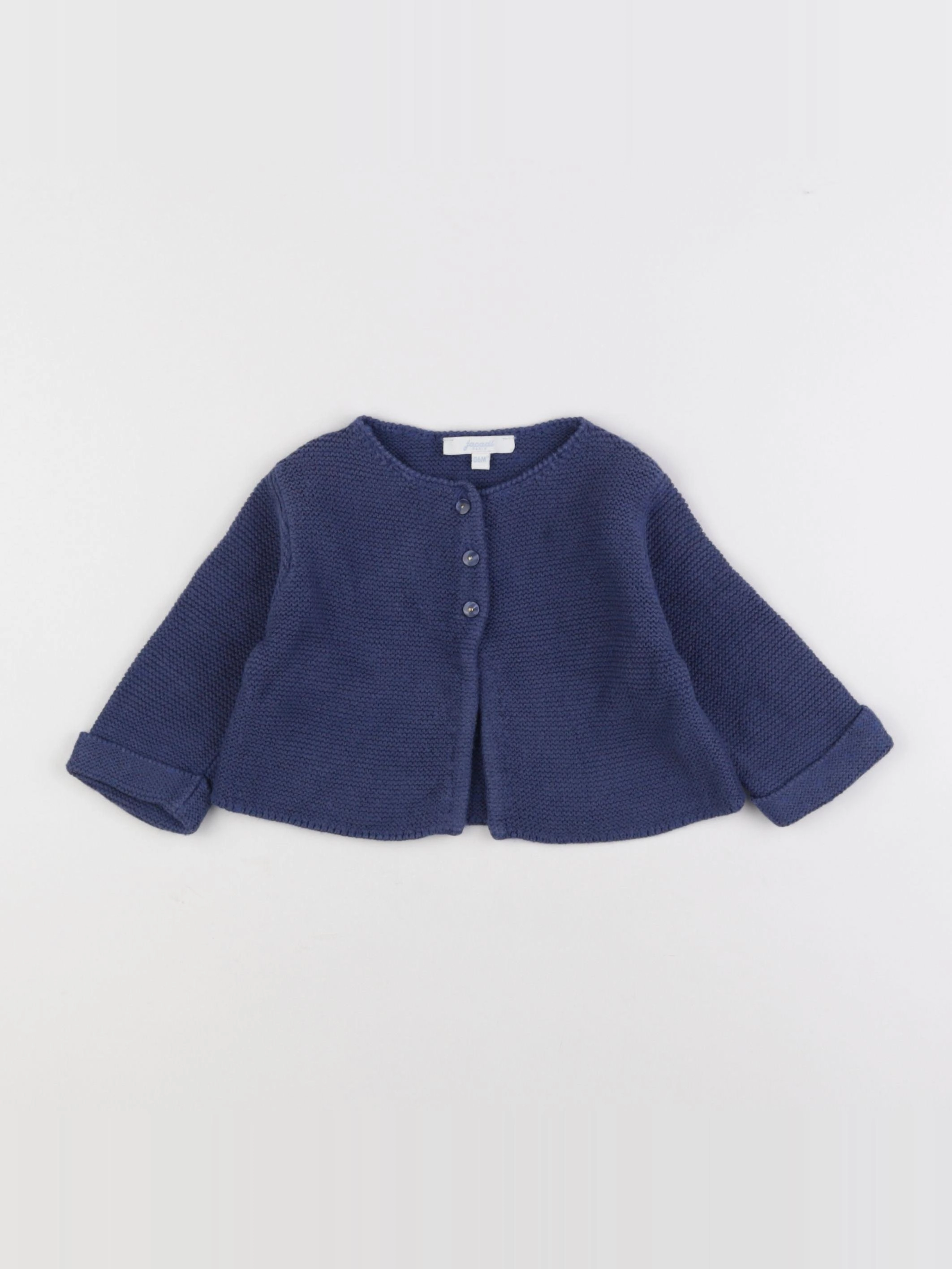 Jacadi - gilet bleu - 6 mois