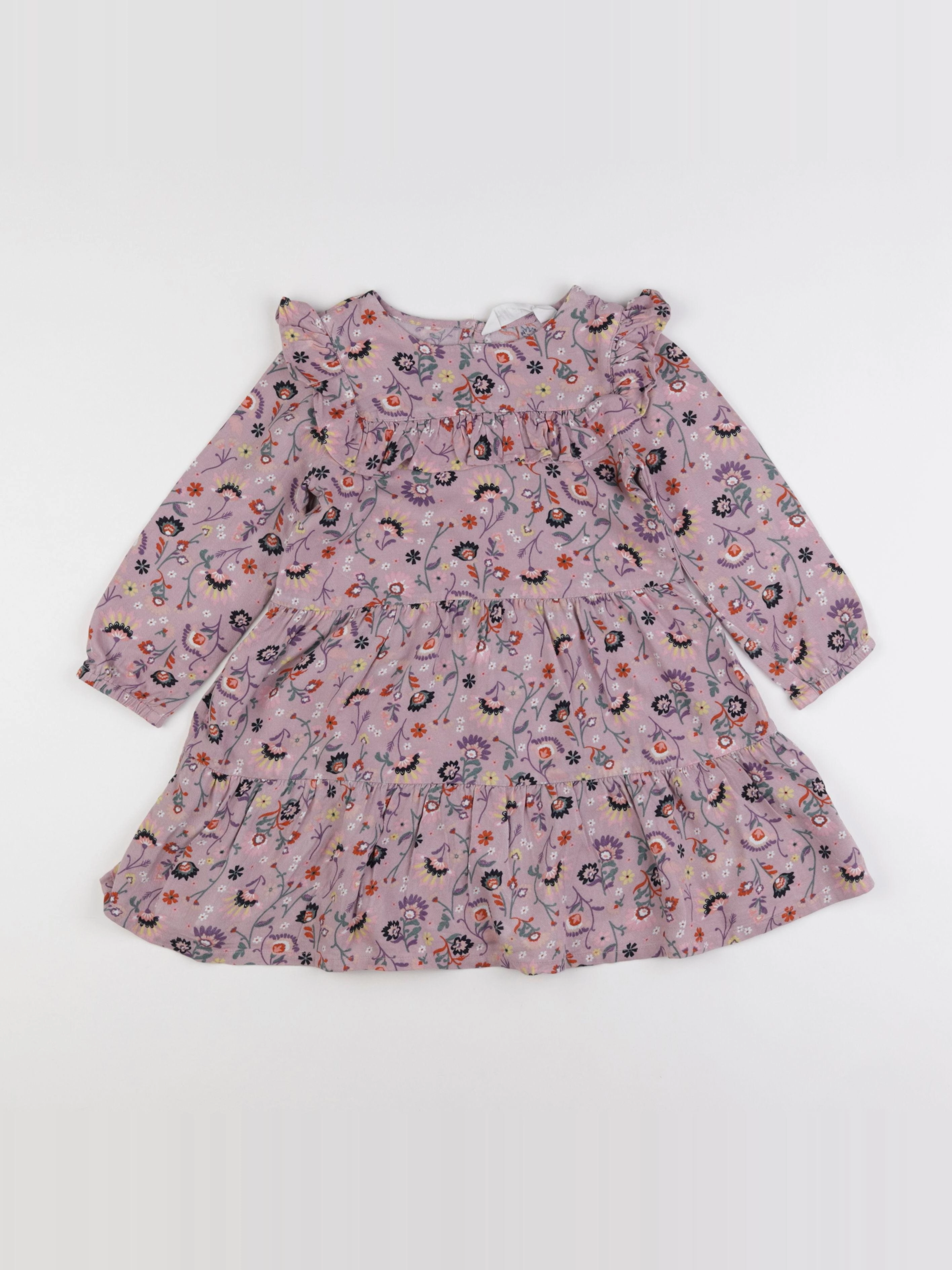 H&M - robe violet - 2/3 ans