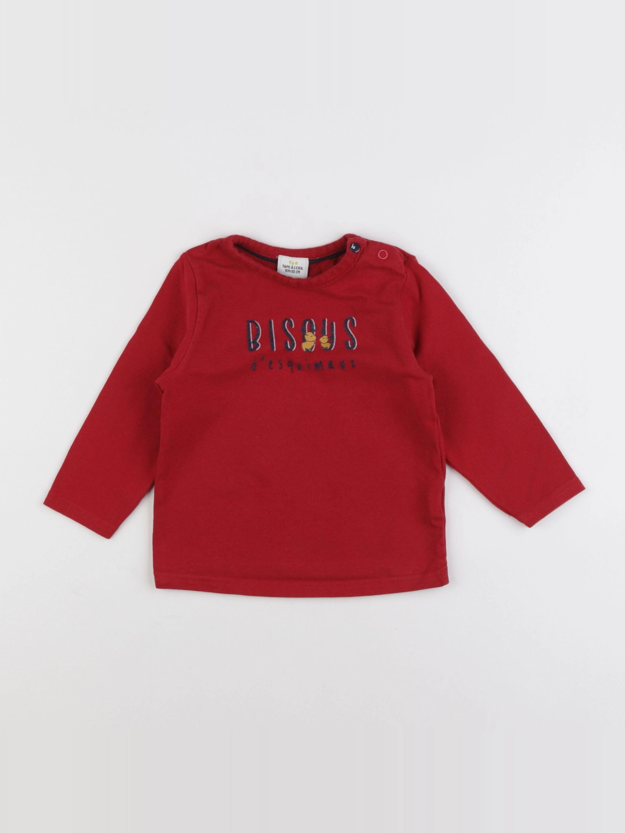 Tape à l'oeil - tee-shirt rouge - 18 mois