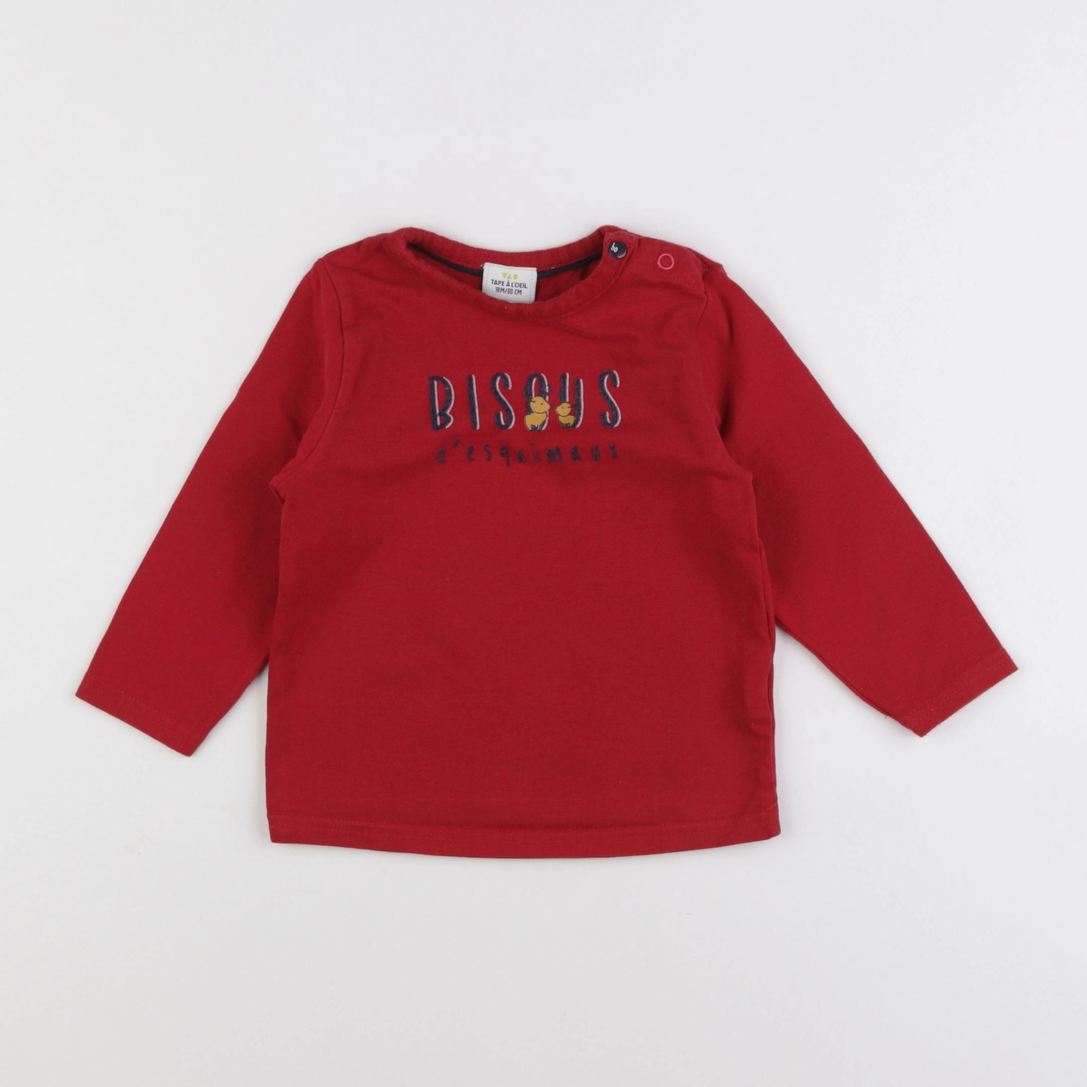 Tape à l'oeil - tee-shirt rouge - 18 mois