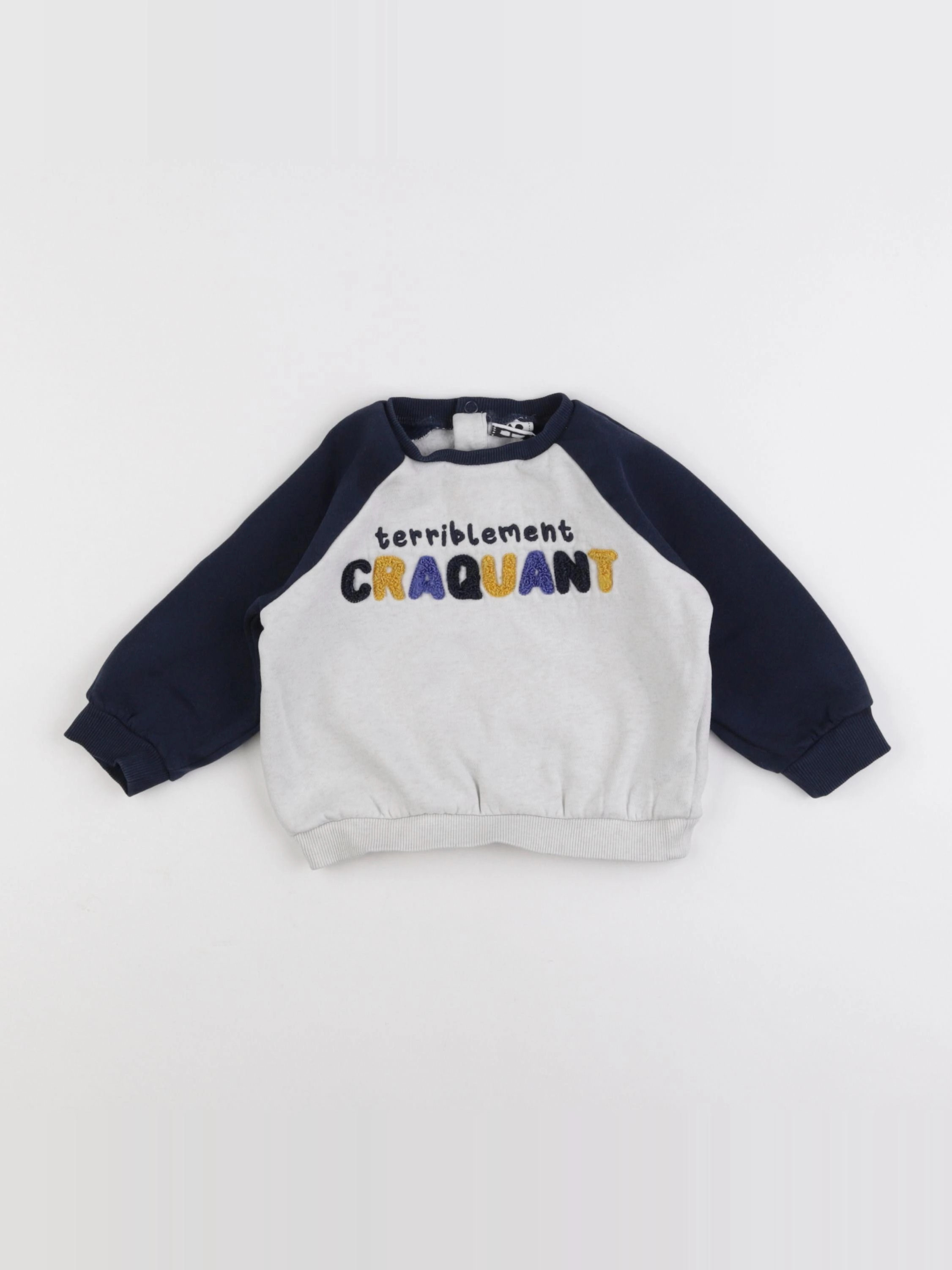 Tape à l'oeil - sweat bleu - 18 mois