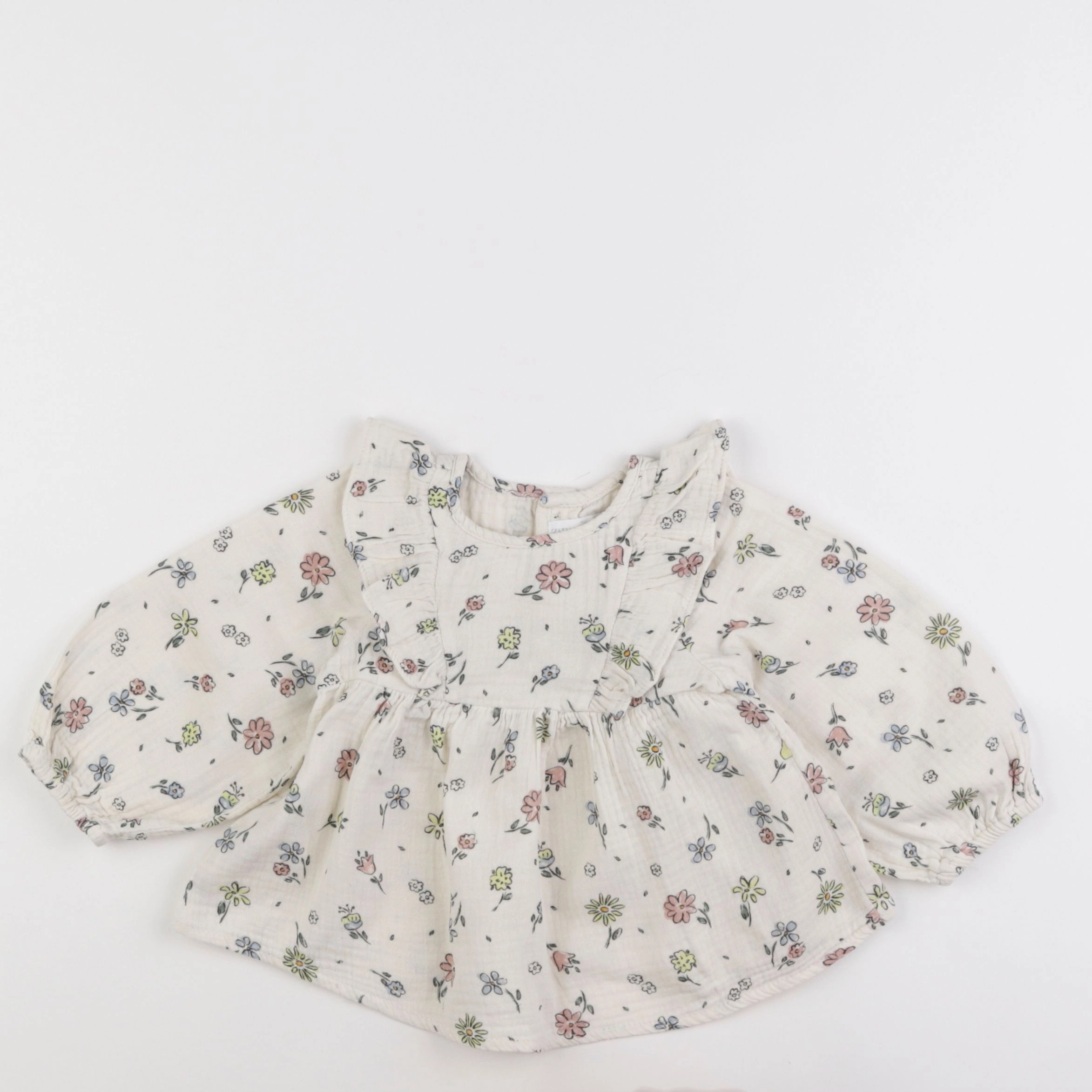 Zara - blouse beige - 18 mois à 2 ans