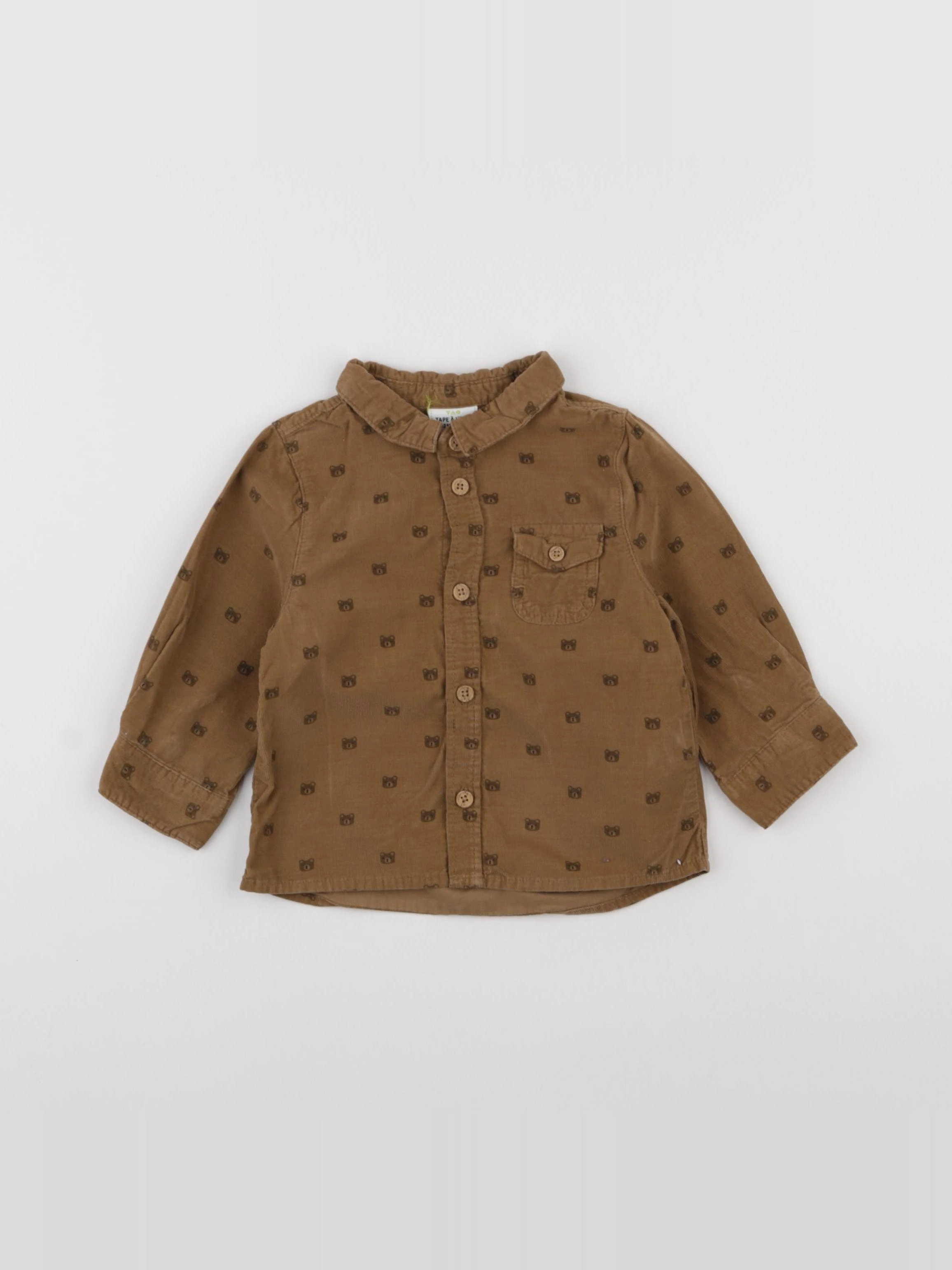 Tape à l'oeil - chemise marron - 12 mois